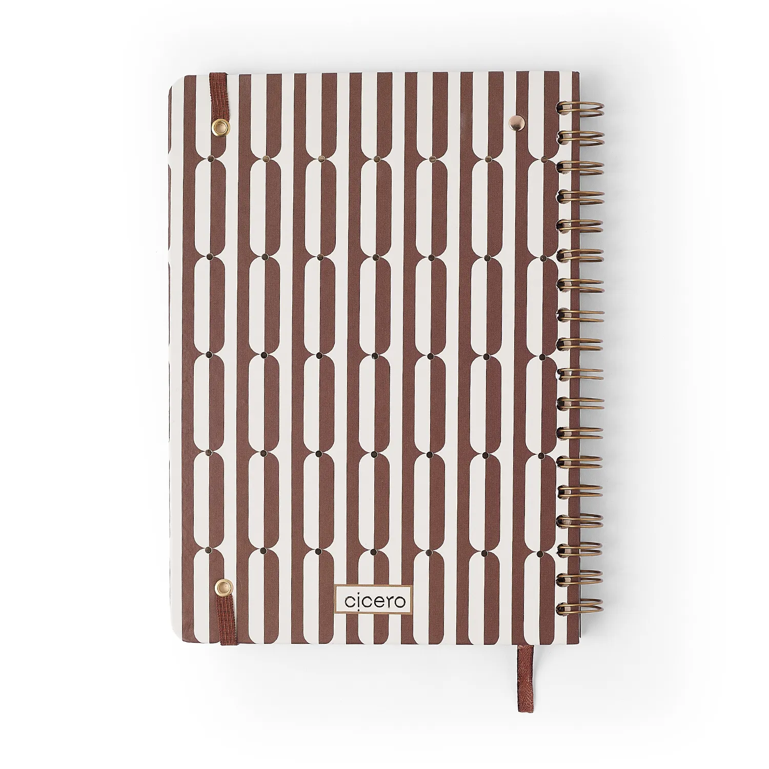 Agenda Planner Wire-o 2027 Veredas Semanal Planejamento 17x24 Marrom
