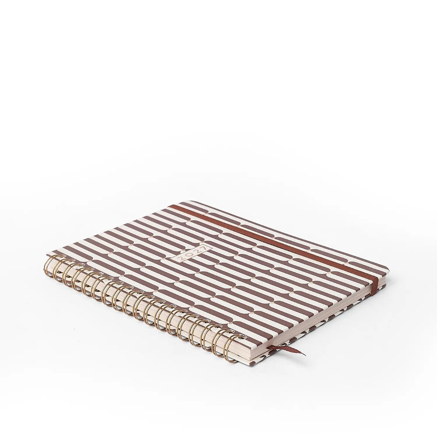 Agenda Planner Wire-o 2027 Veredas Semanal Planejamento 17x24 Marrom