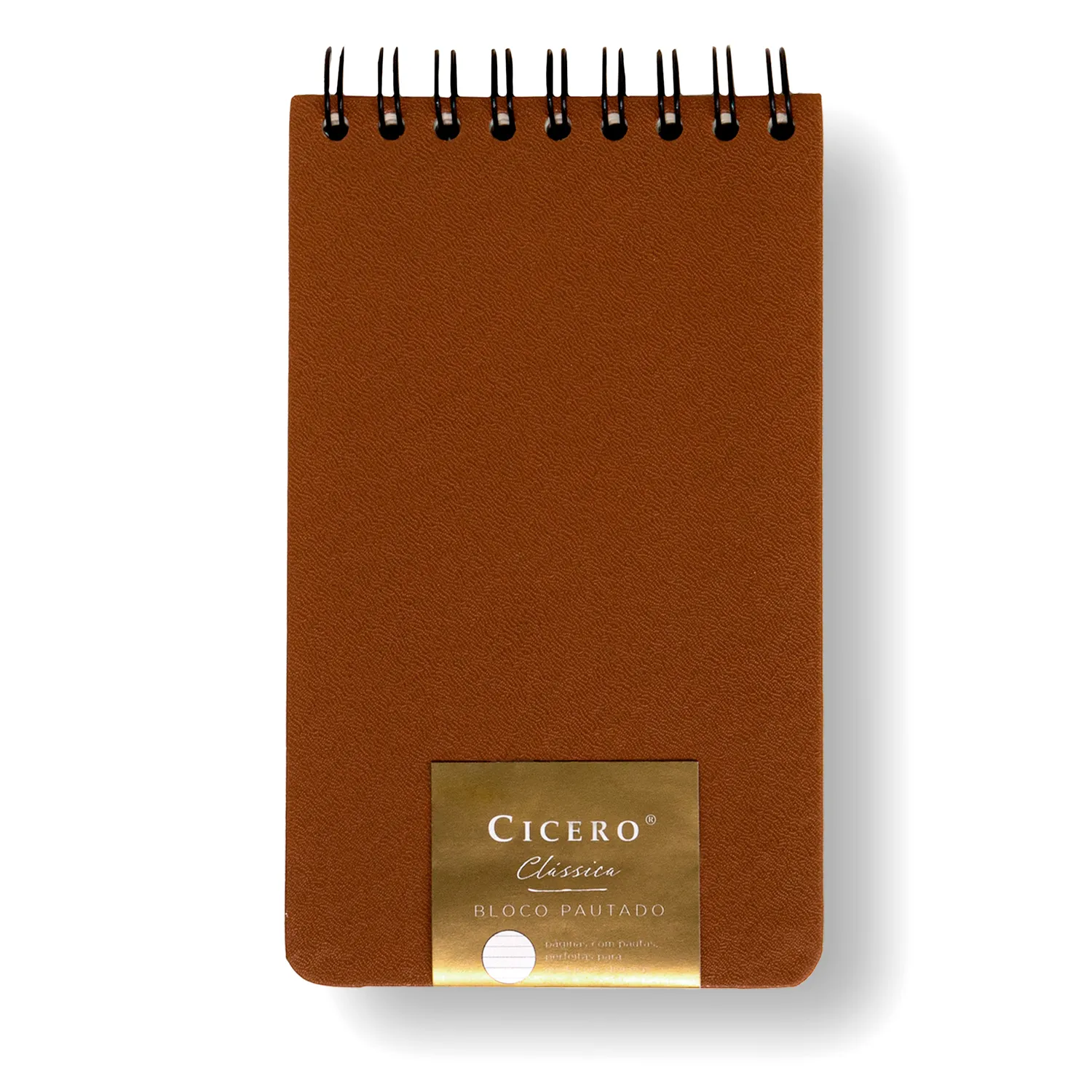 Bloco Wire-o Classica Pautado 12x20 Caramelo