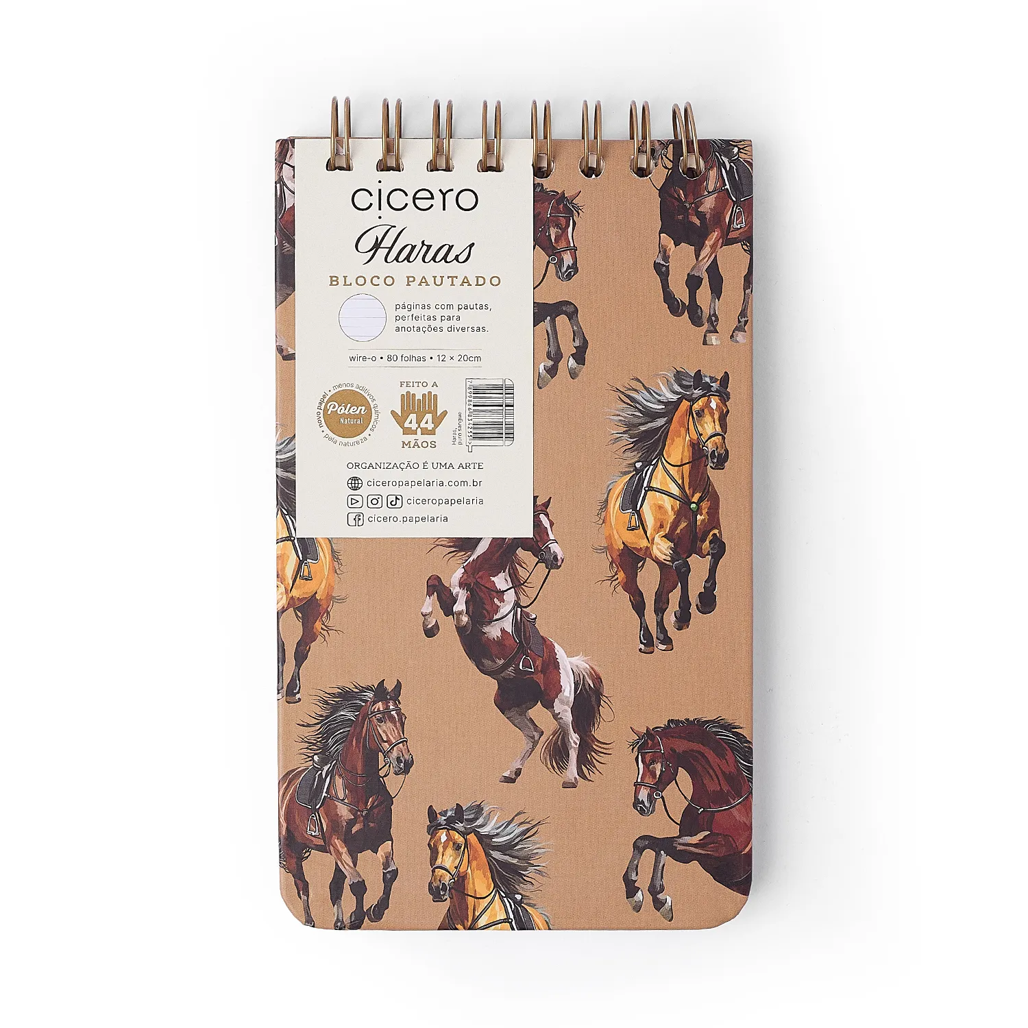 Bloco Wire-o Haras Pautado 12x20 Puro Sangue