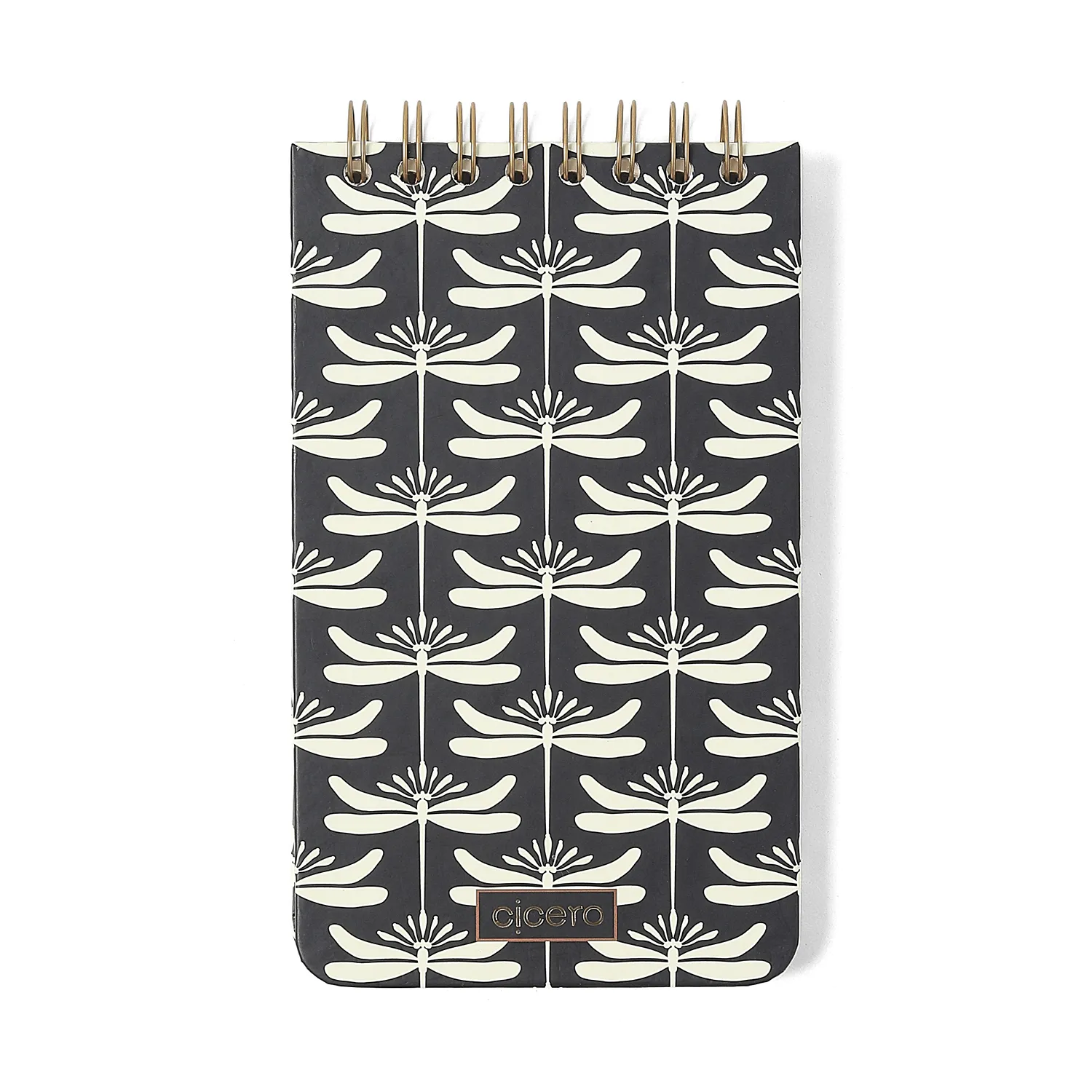 Bloco Wire-o Libélulas Pautado 12x20 Preto