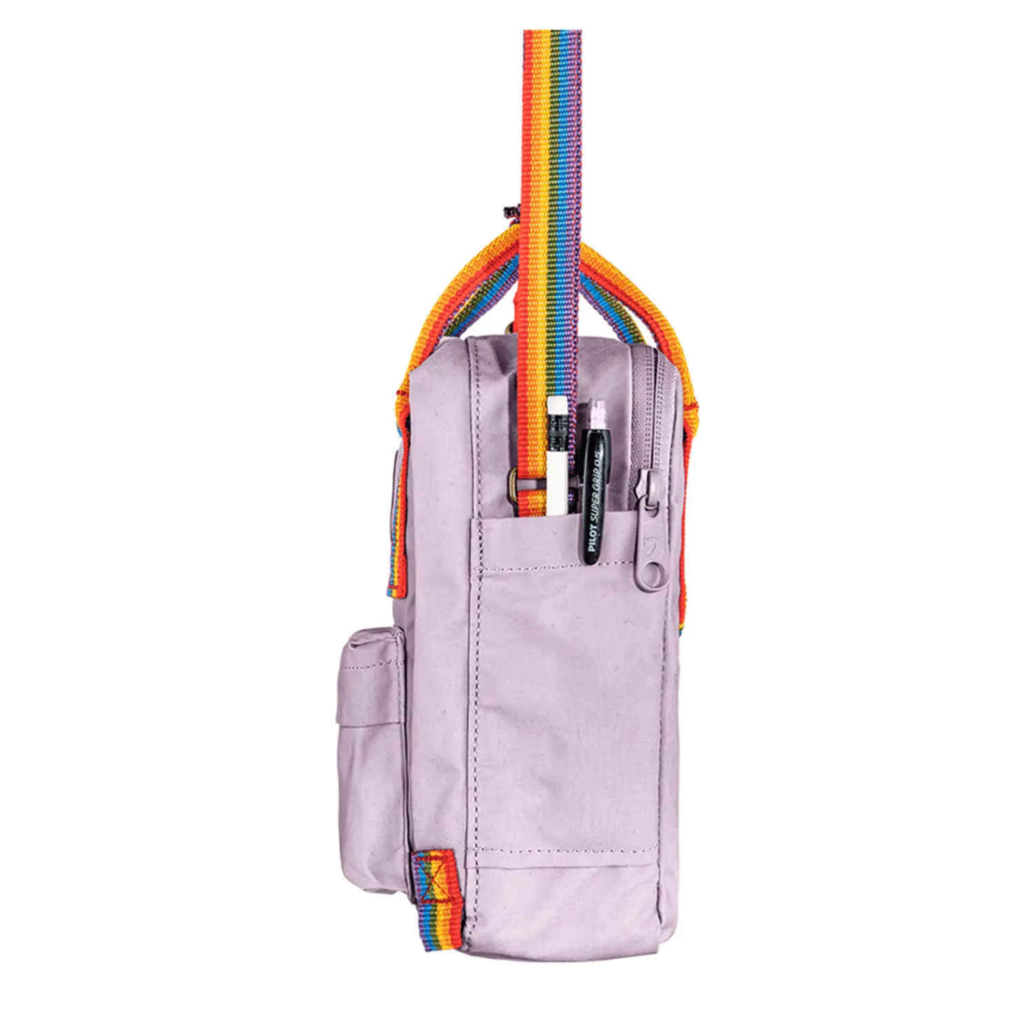Bolsa Kanken Rainbow Sling - Pastel Lavender Rainbow Pattern (F23623)