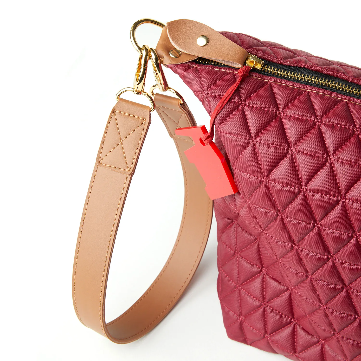 Bolsa Matelassê Média Vinho Otti