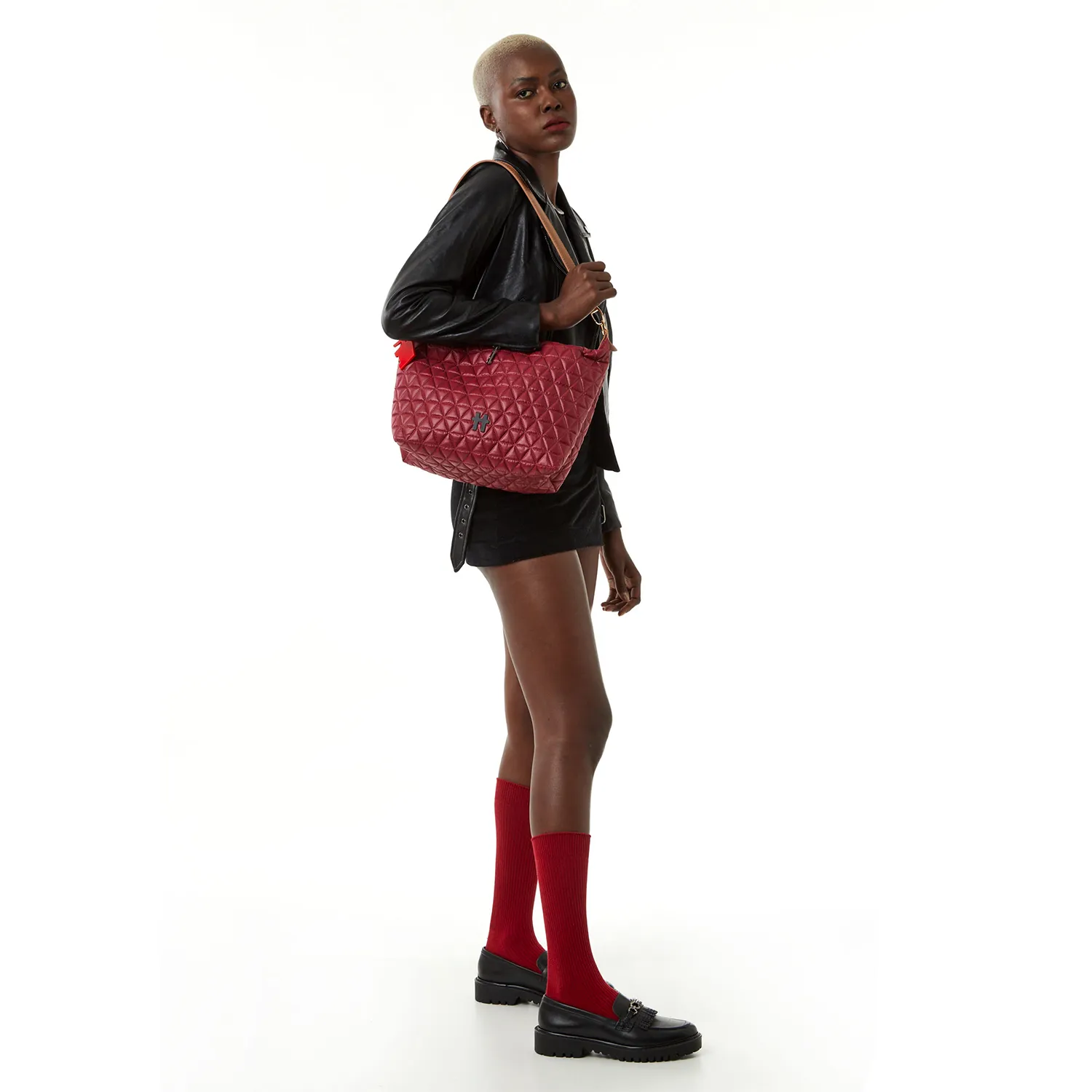 Bolsa Matelassê Média Vinho Otti
