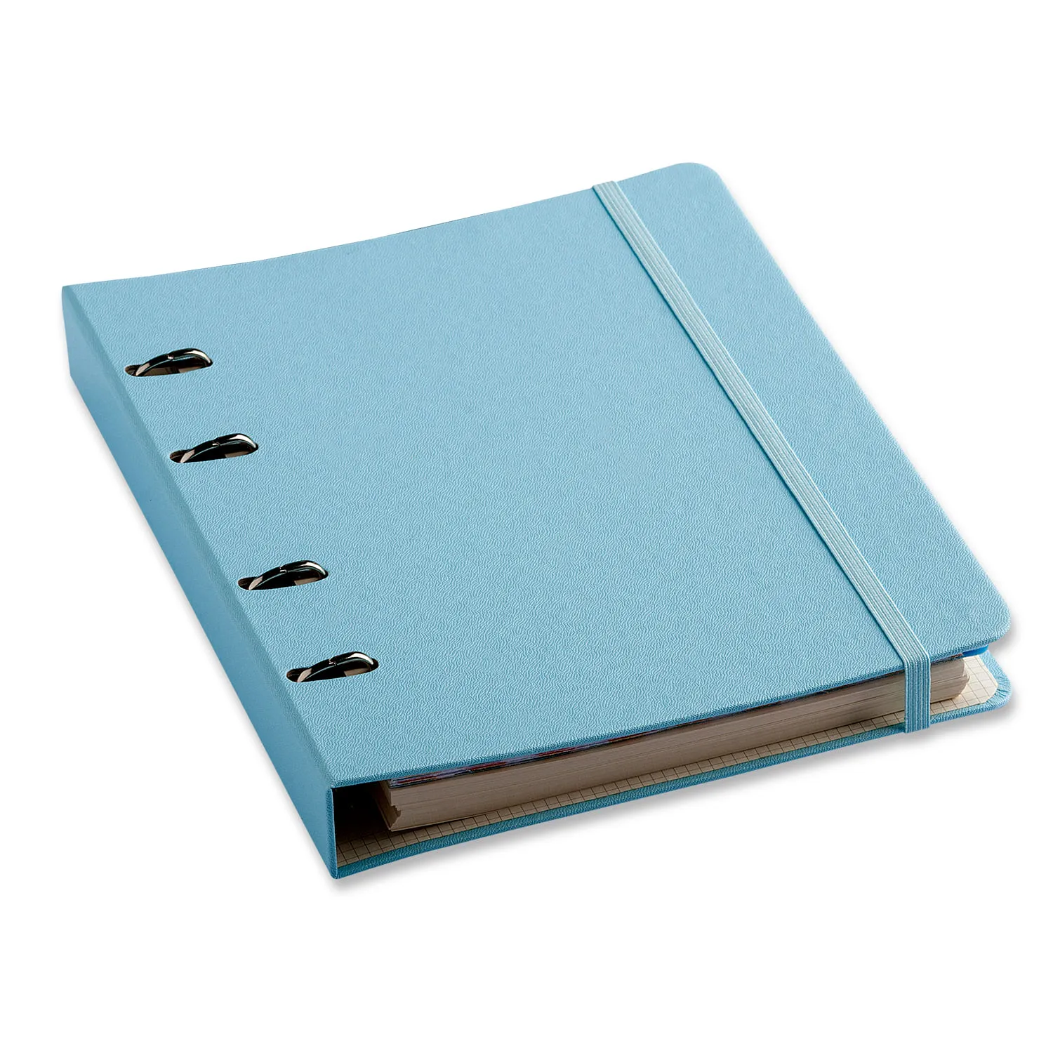 CADERNO CRIATIVO ARGOLADO PASTEL PAUTADO 17X24 AZUL
