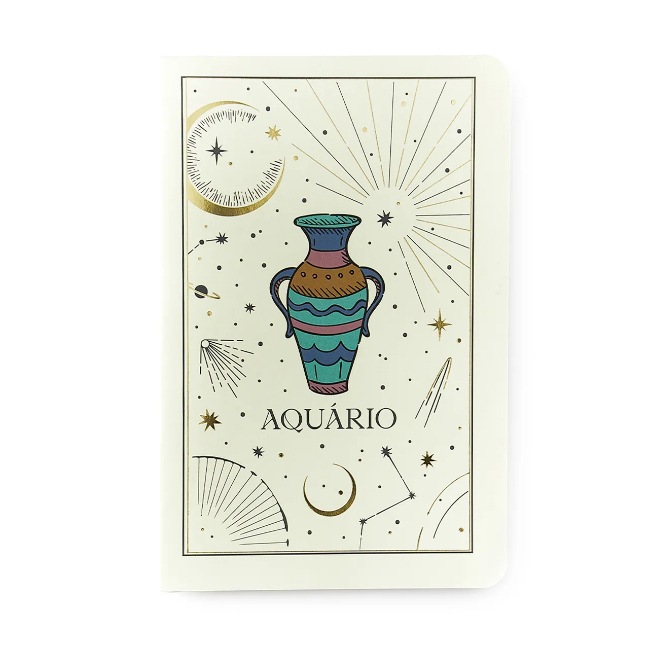 Caderneta Meu Pequeno Cicero Astral Pautado 14X21 Aquário