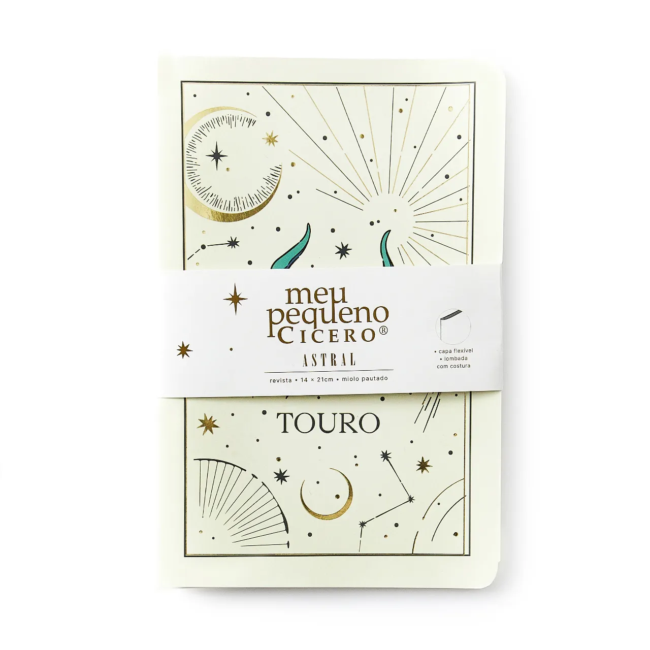 Caderneta Meu Pequeno Cicero Astral Pautado 14X21 Touro