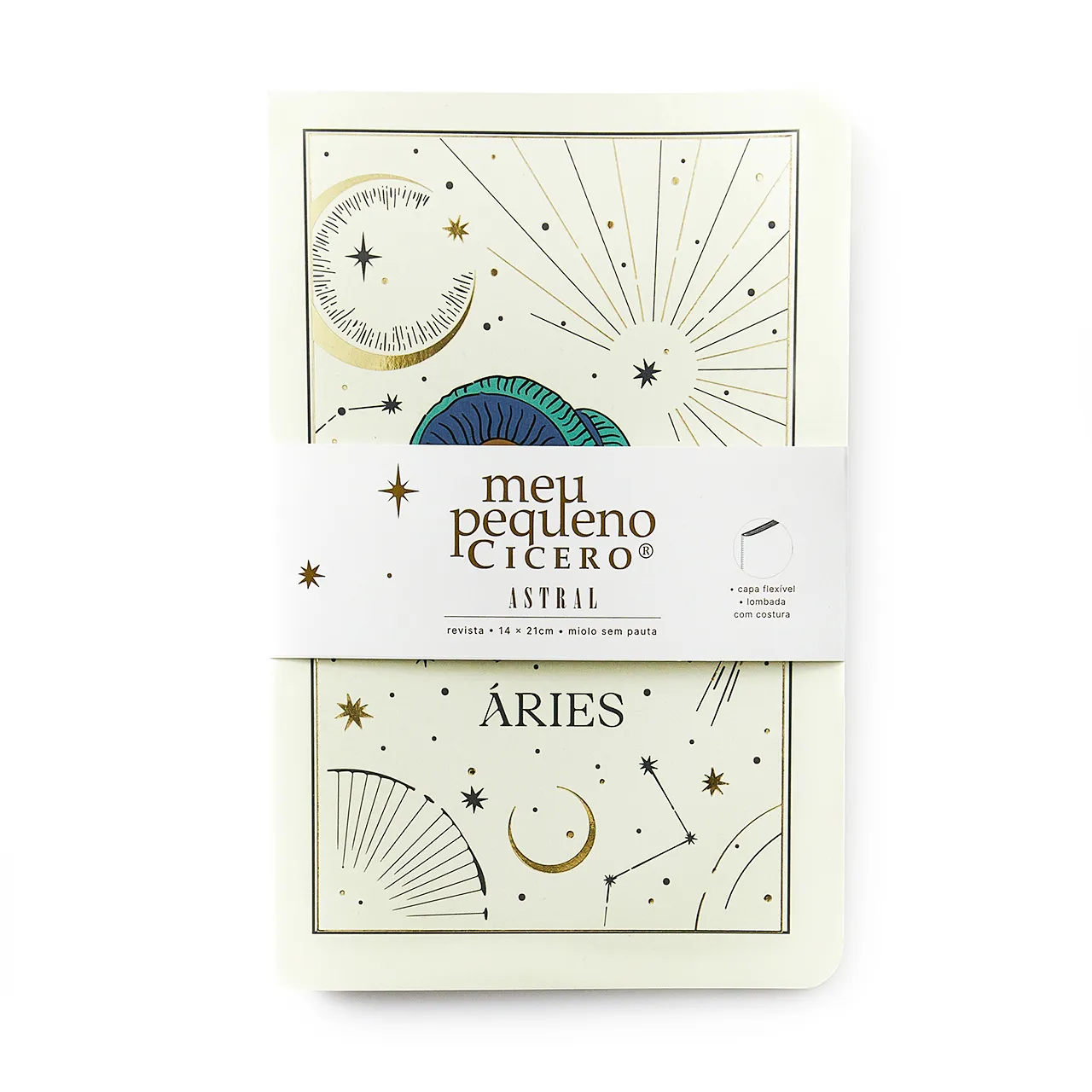 Caderneta Meu Pequeno Cicero Astral Sem Pauta 14X21 Áries