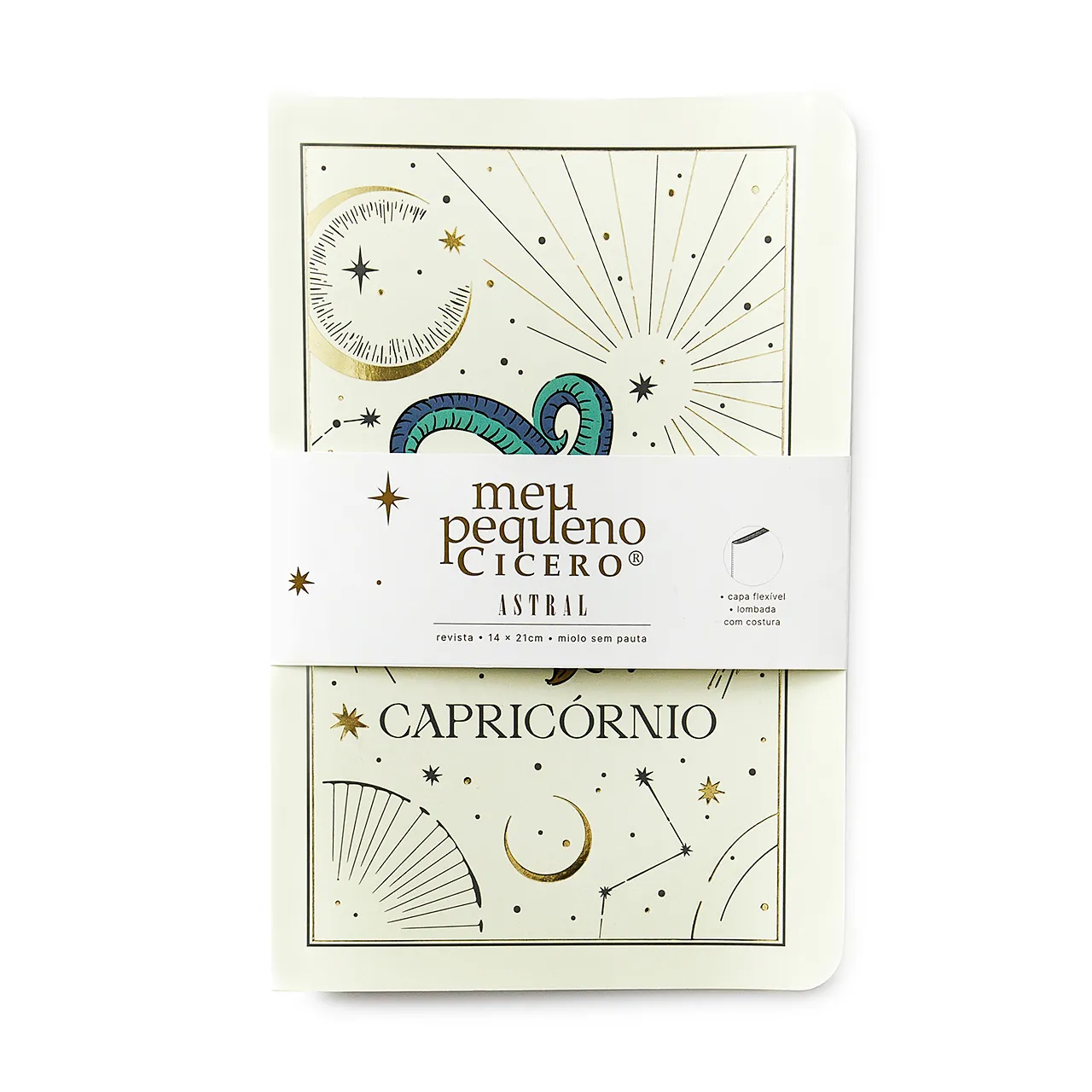 Caderneta Meu Pequeno Cicero Astral Sem Pauta 14X21 Capricórnio