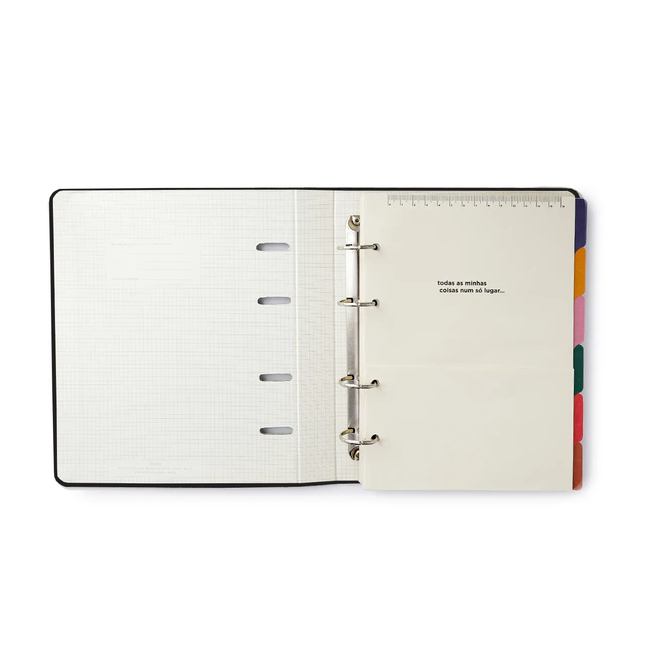 Caderno Criativo Argolado Bossa Nova Pautado 17x24 Boemia