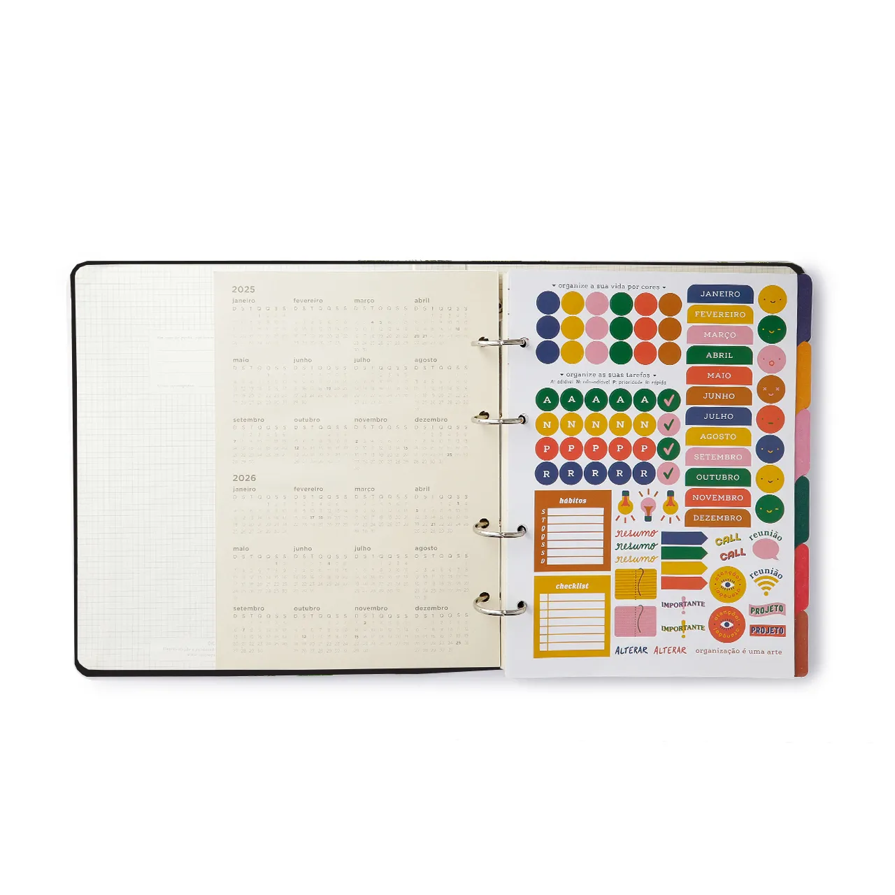 Caderno Criativo Argolado Bossa Nova Pautado 17x24 Boemia