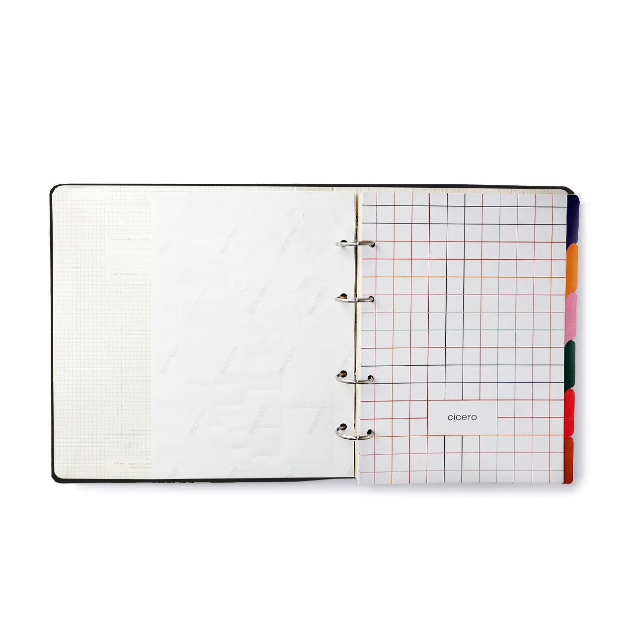 Caderno Criativo Argolado Bossa Nova Pautado 17x24 Boemia