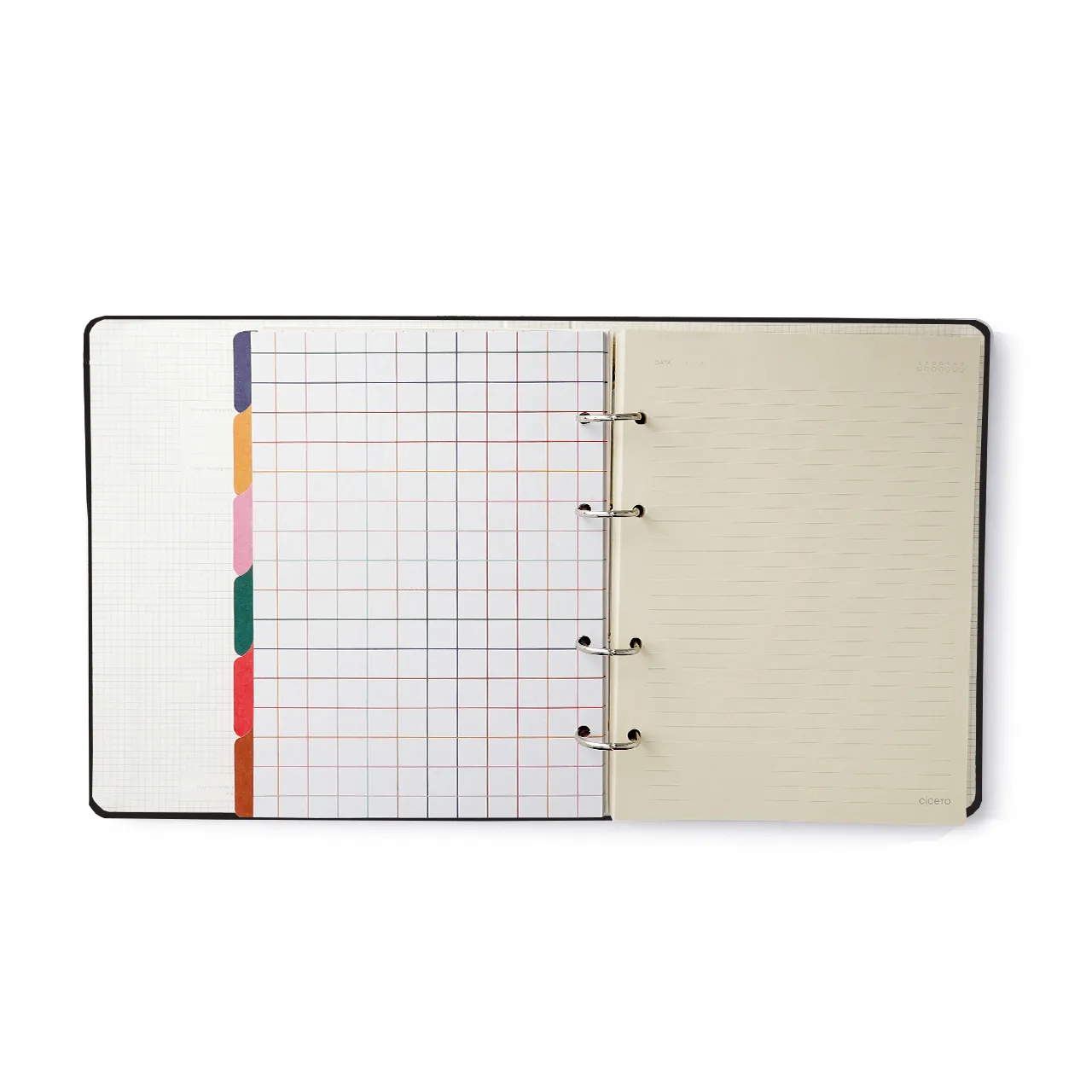 Caderno Criativo Argolado Bossa Nova Pautado 17x24 Boemia