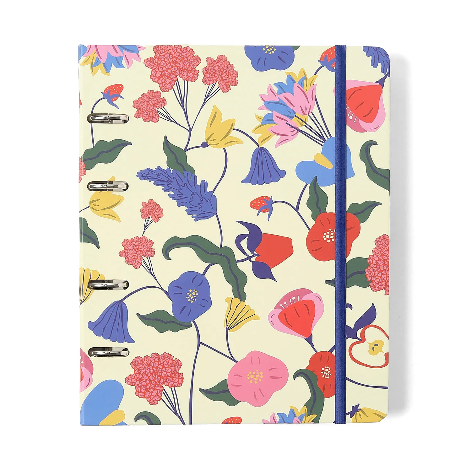Caderno Criativo Argolado Doce Florada Pautado 17x24 Off White