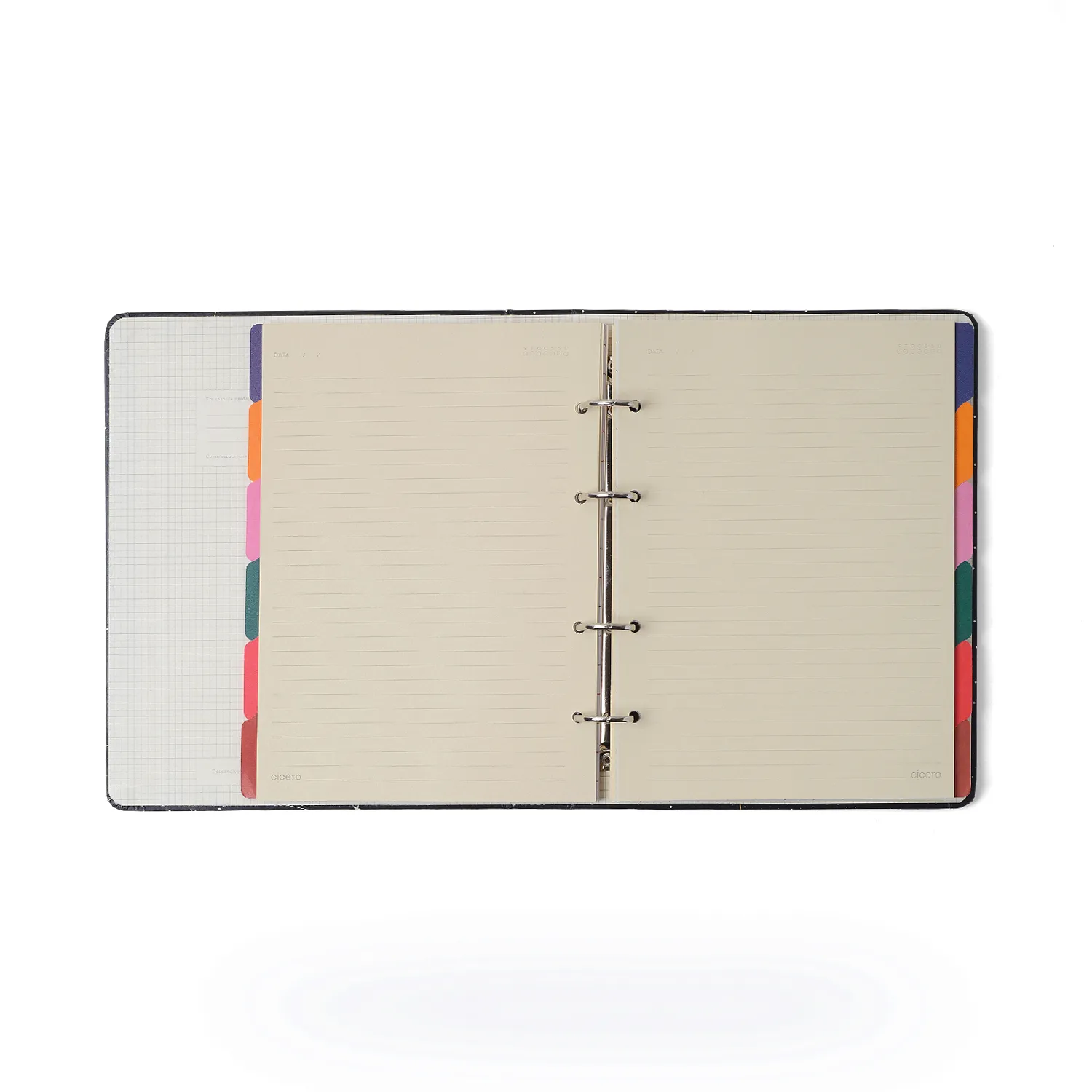 Caderno Criativo Argolado Frutare Pautado 17X24 Limão Siciliano