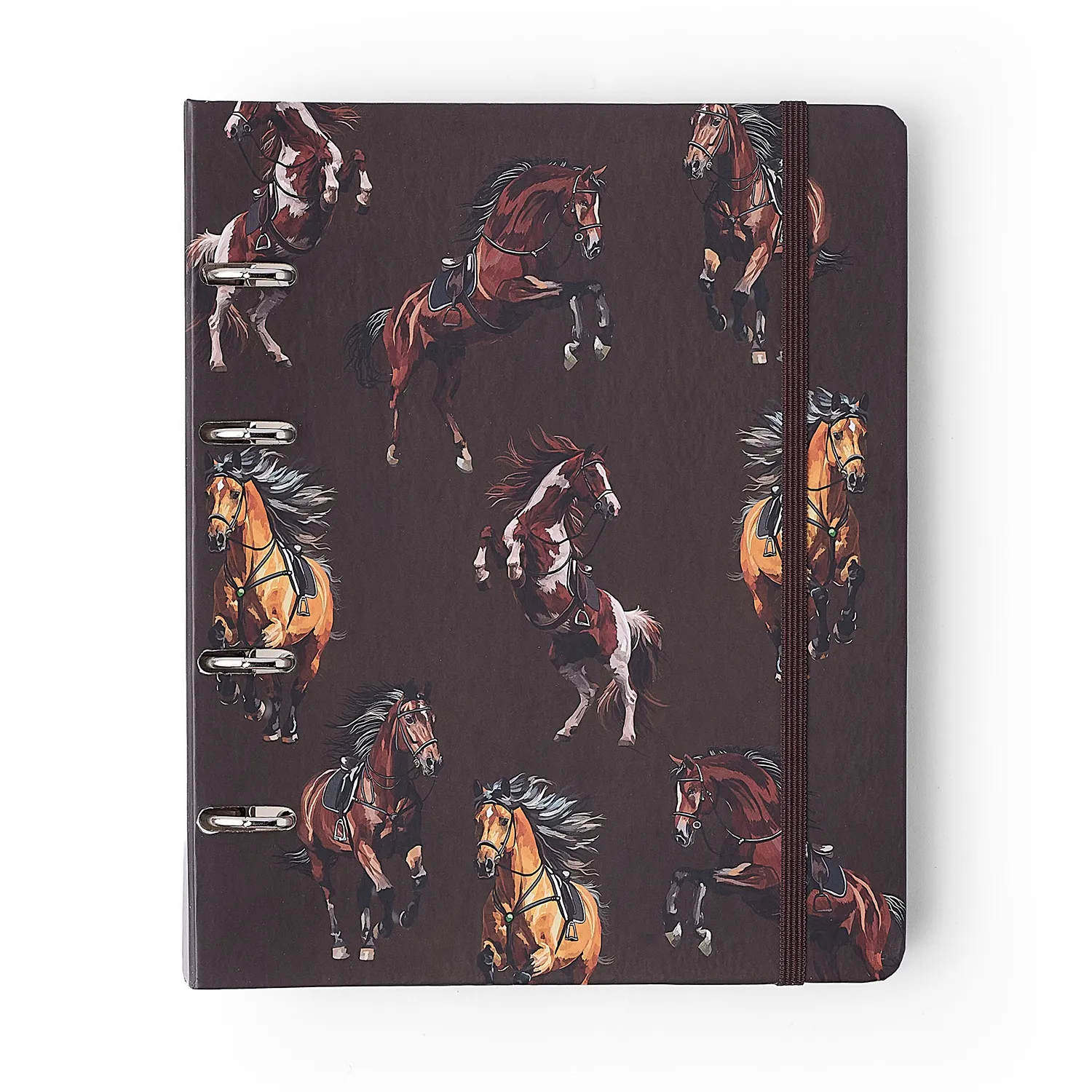 Caderno Criativo Argolado Haras Pautado 17x24 Alazão