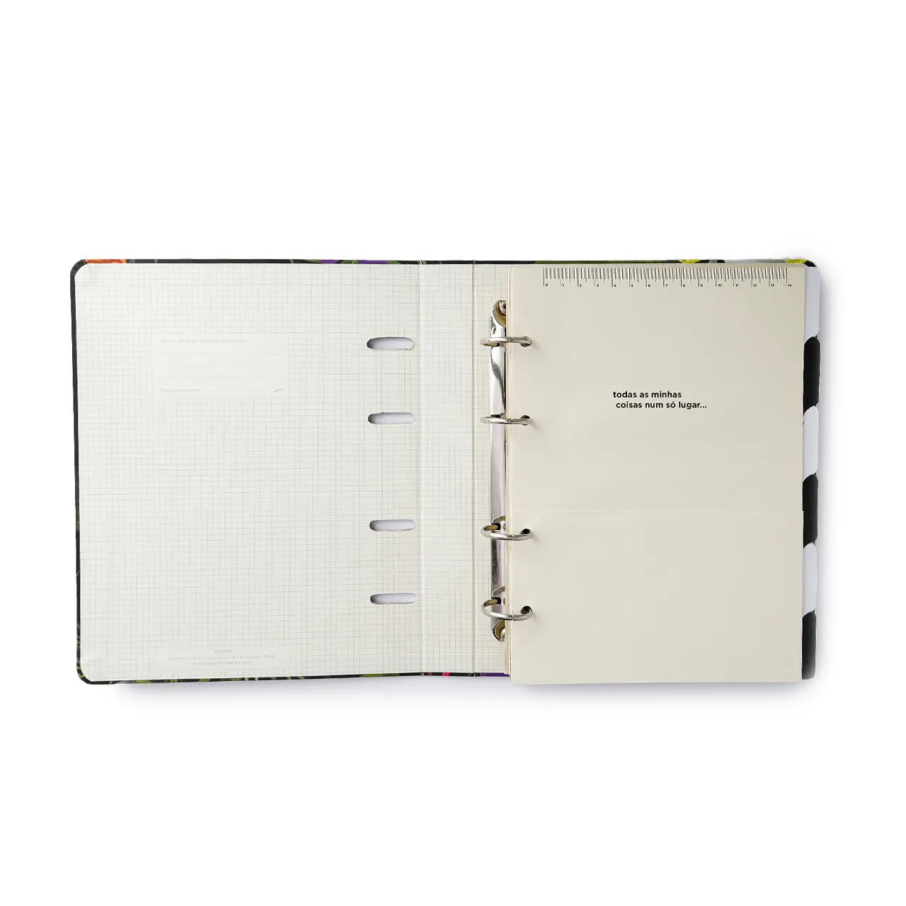 Caderno Criativo Argolado Kraft Pautado 17X24 Linha E Ponto