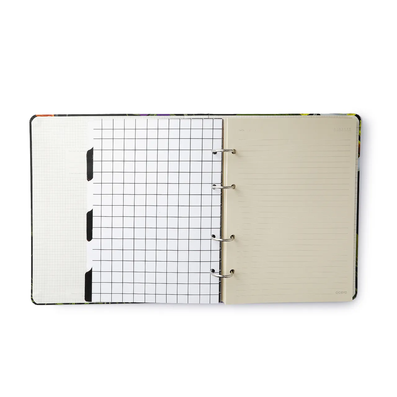 Caderno Criativo Argolado Kraft Pautado 17X24 Linha E Ponto