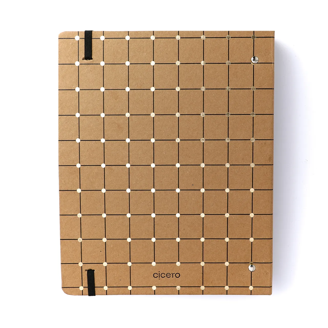 Caderno Criativo Argolado Kraft Pautado 17X24 Linha E Ponto