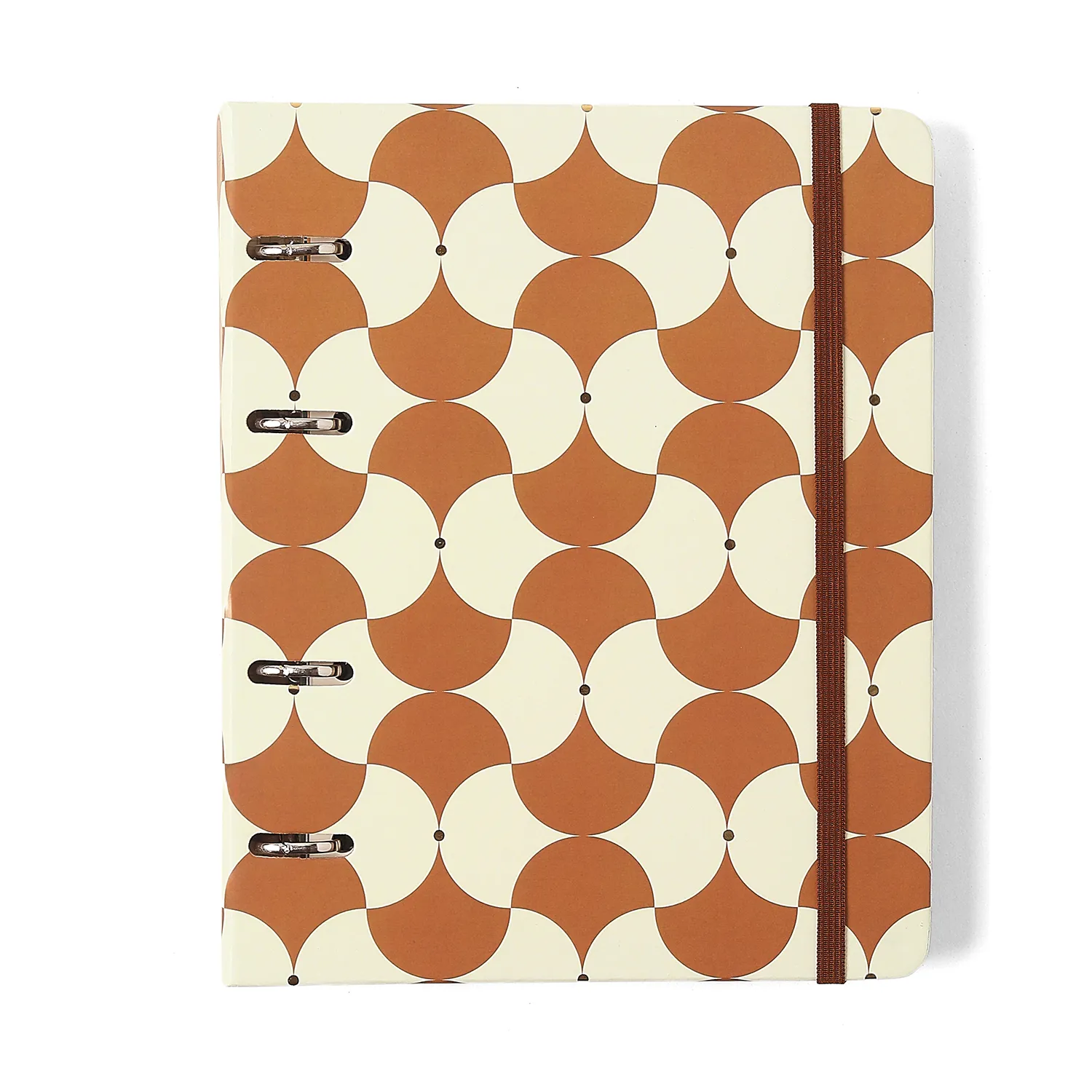 Caderno Criativo Argolado Office Duo Bossa Nova Pautado & Pontado A5 Boemia Caramelo