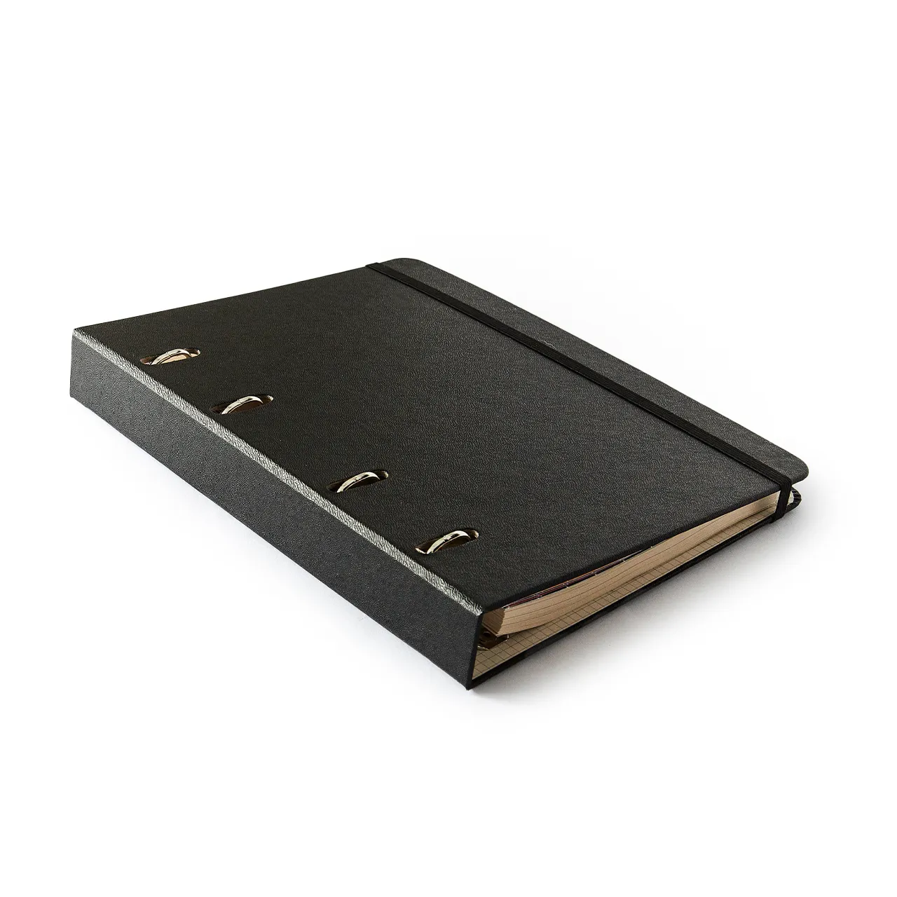 Caderno Criativo Argolado Office Duo Clássica Pautado & Pontado A5 Preta