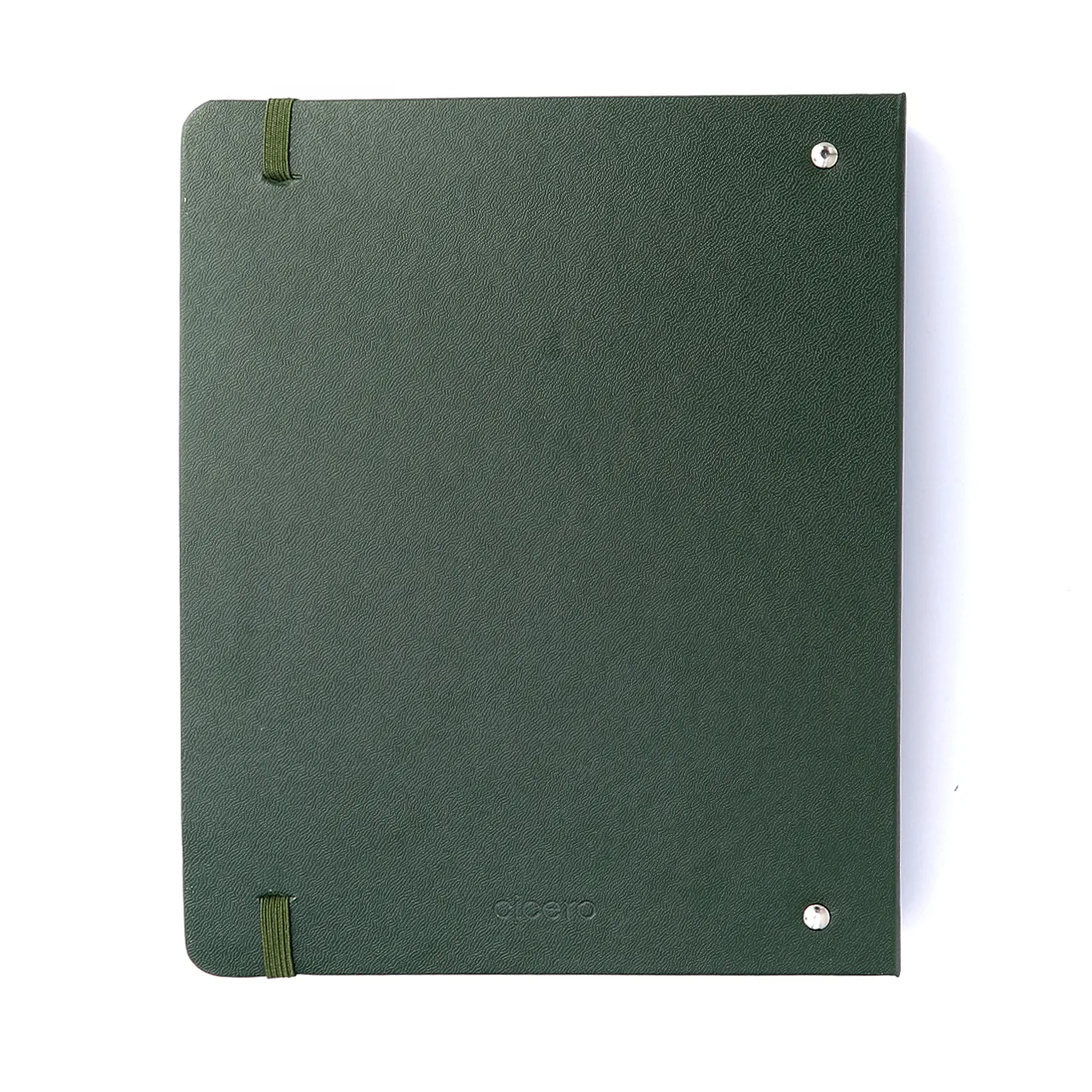 Caderno Criativo Argolado Office Duo Clássica Pautado & Pontado A5 Verde Oliva