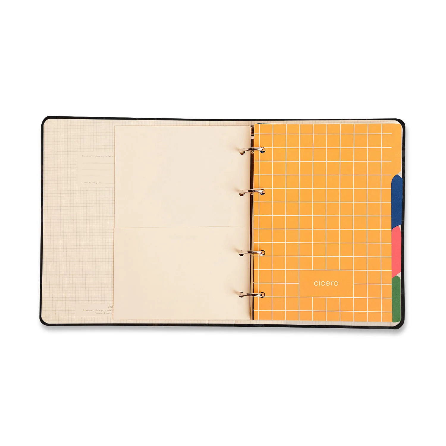 Caderno Criativo Argolado Office Duo Doce Florada Pautado & Pontado A5 Garrafa