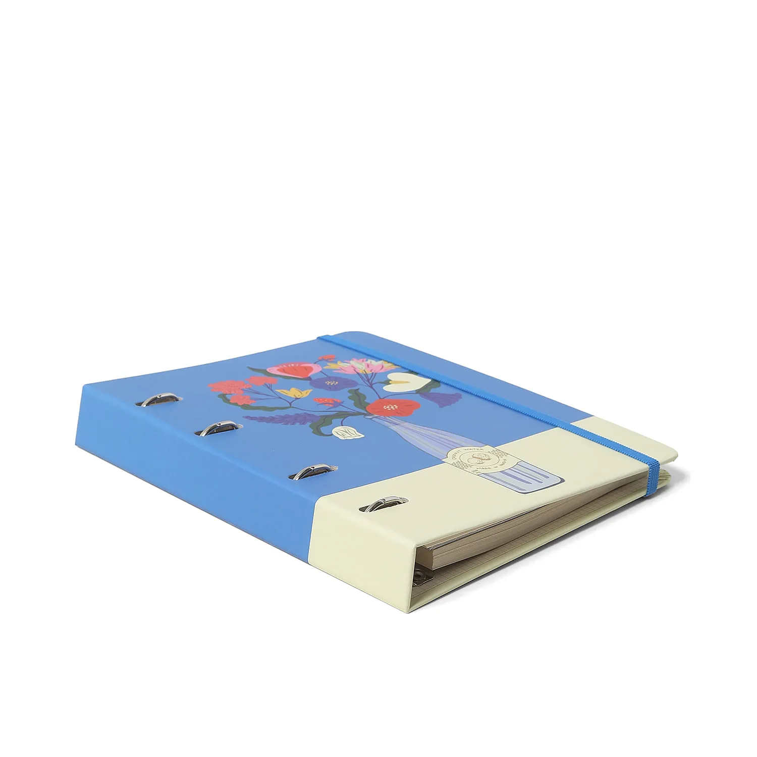 Caderno Criativo Argolado Office Duo Doce Florada Pautado & Pontado A5 Garrafa