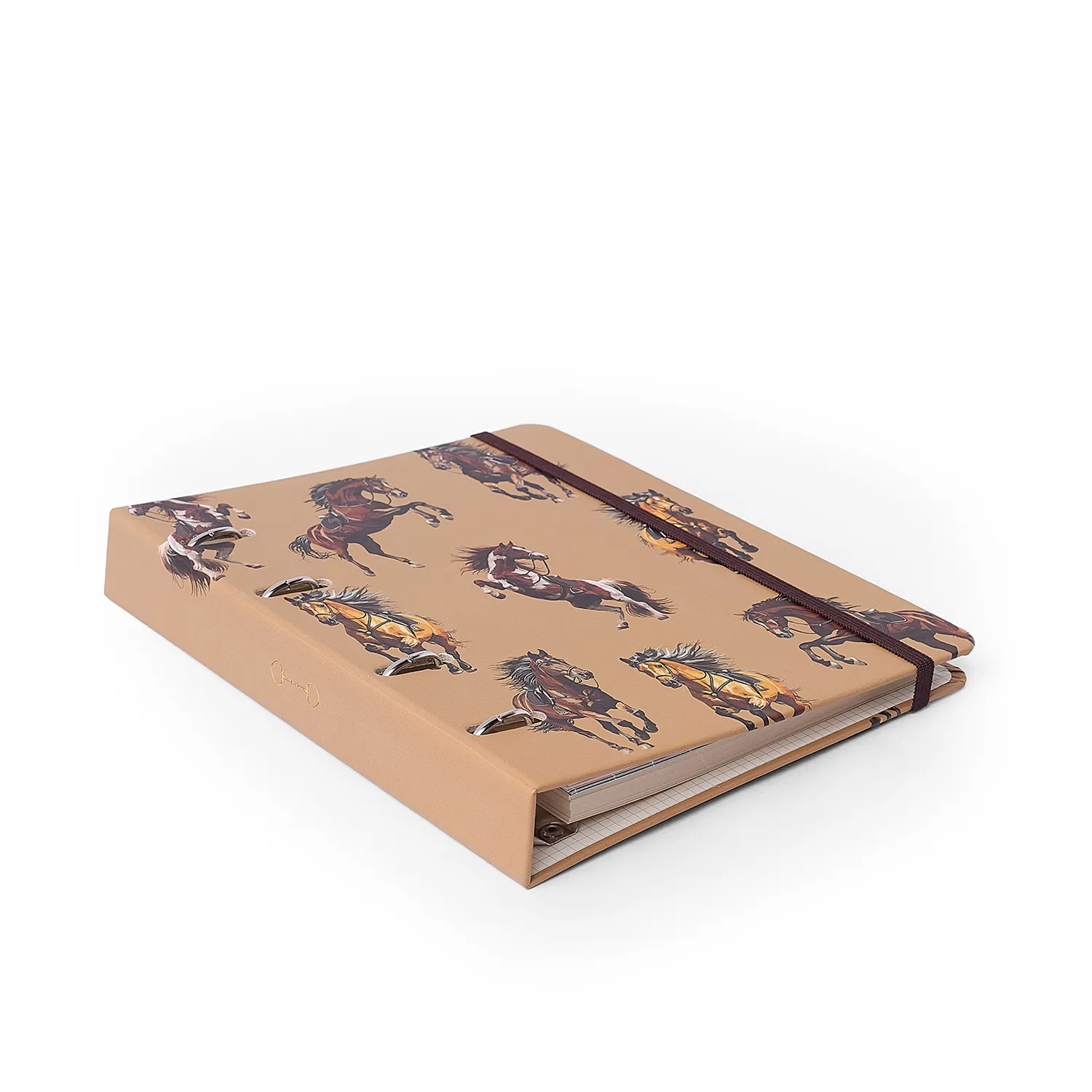Caderno Criativo Argolado Office Duo Haras Pautado & Pontado A5 Puro Sangue