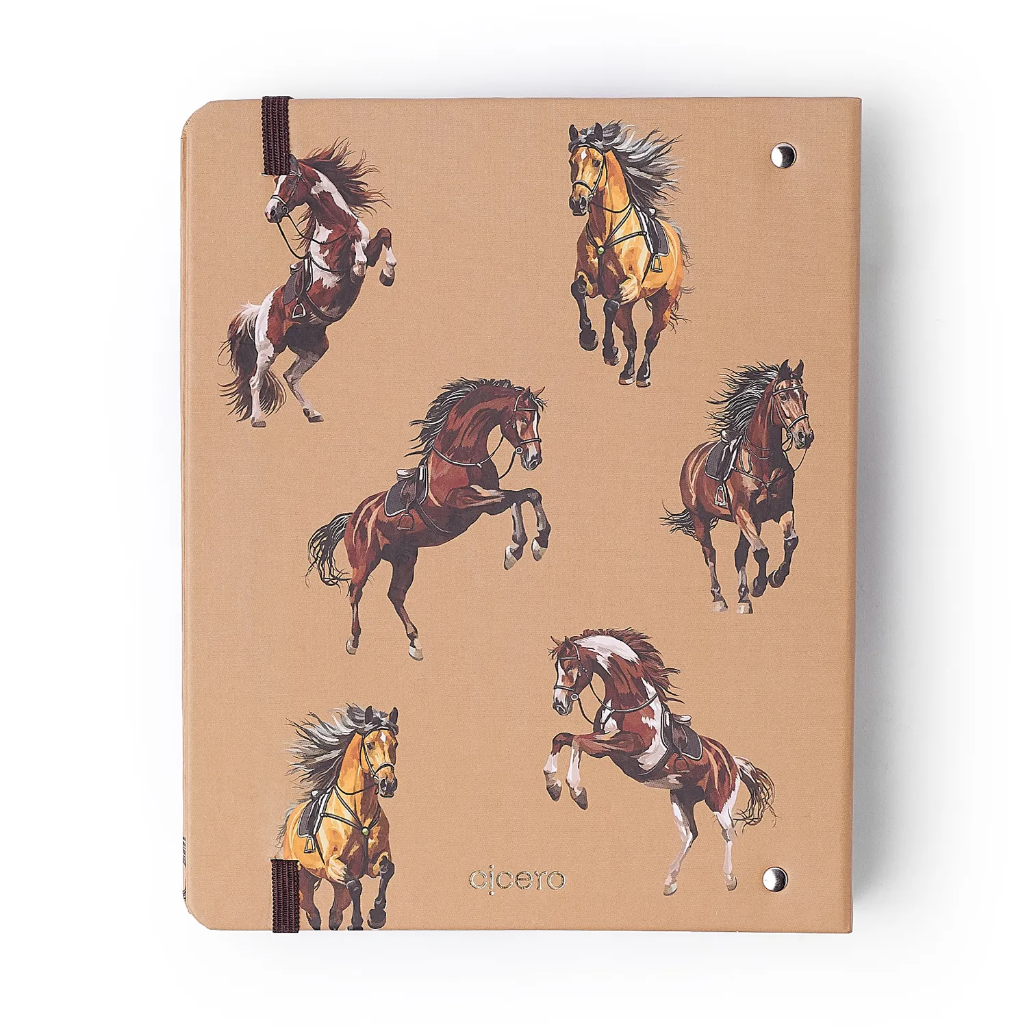 Caderno Criativo Argolado Office Duo Haras Pautado & Pontado A5 Puro Sangue