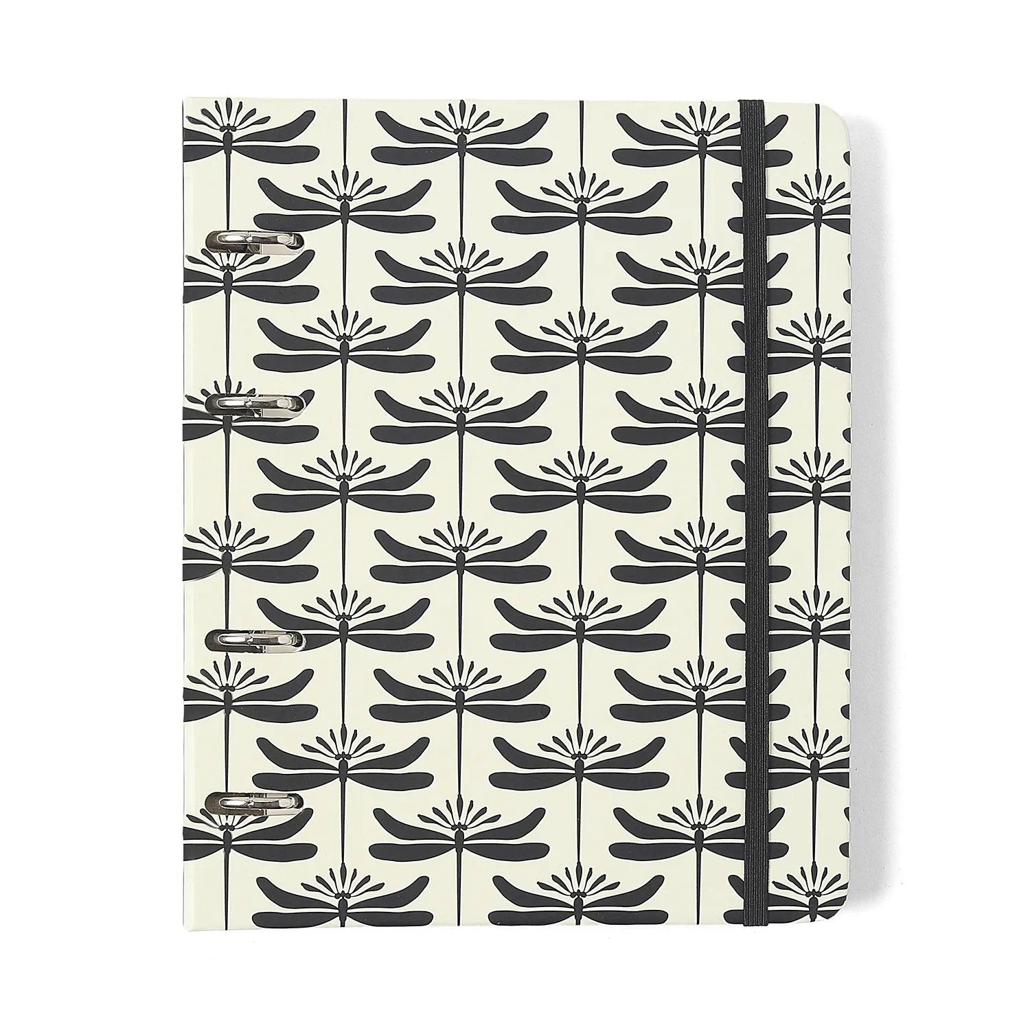 Caderno Criativo Argolado Office Duo Libélulas Pautado & Pontado A5 Off White