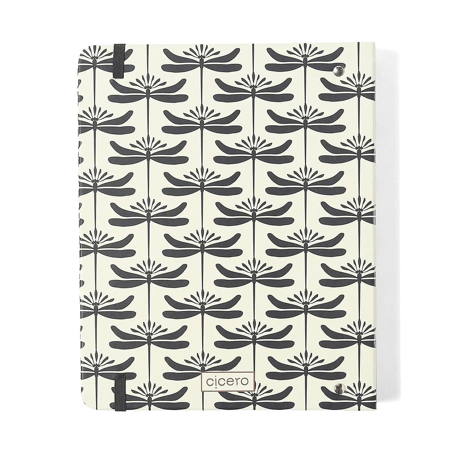 Caderno Criativo Argolado Office Duo Libélulas Pautado & Pontado A5 Off White
