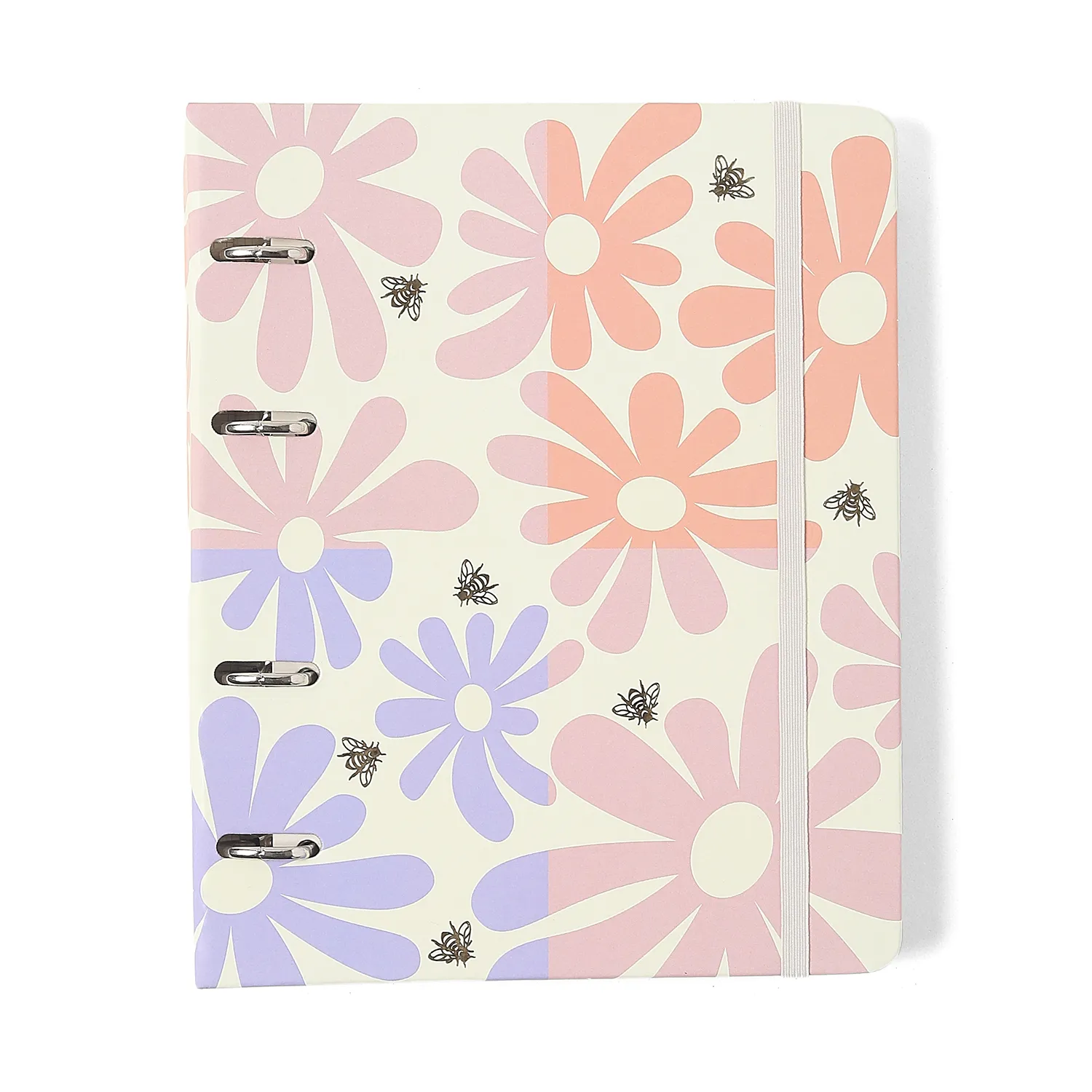 Caderno Criativo Argolado Office Duo Melissa Pautado & Pontado A5 Block Bloomy