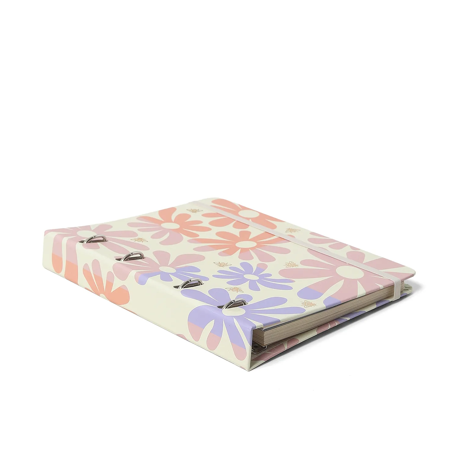 Caderno Criativo Argolado Office Duo Melissa Pautado & Pontado A5 Block Bloomy