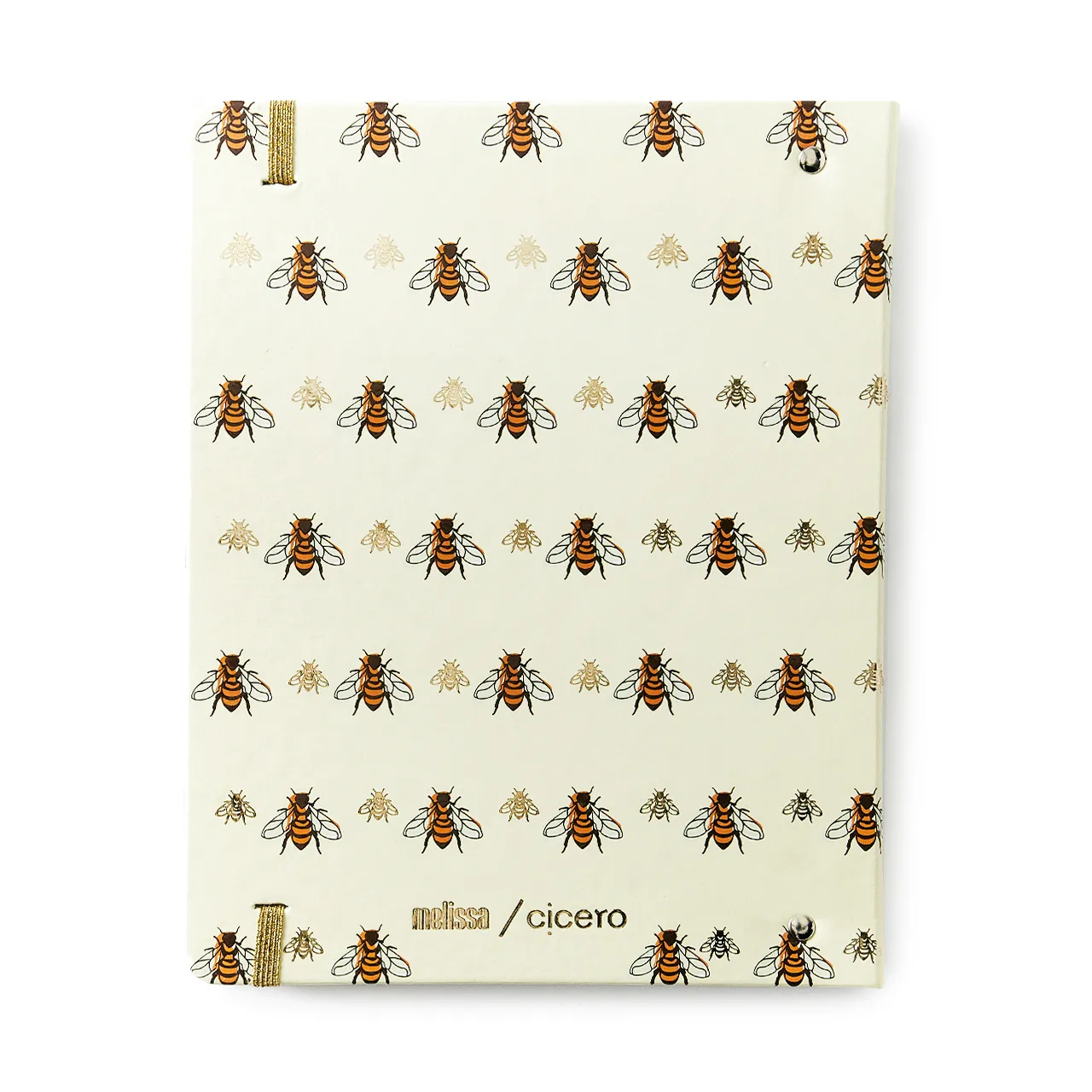 Caderno Criativo Argolado Office Duo Melissa Pautado & Pontado A5 Favo De Abelhas