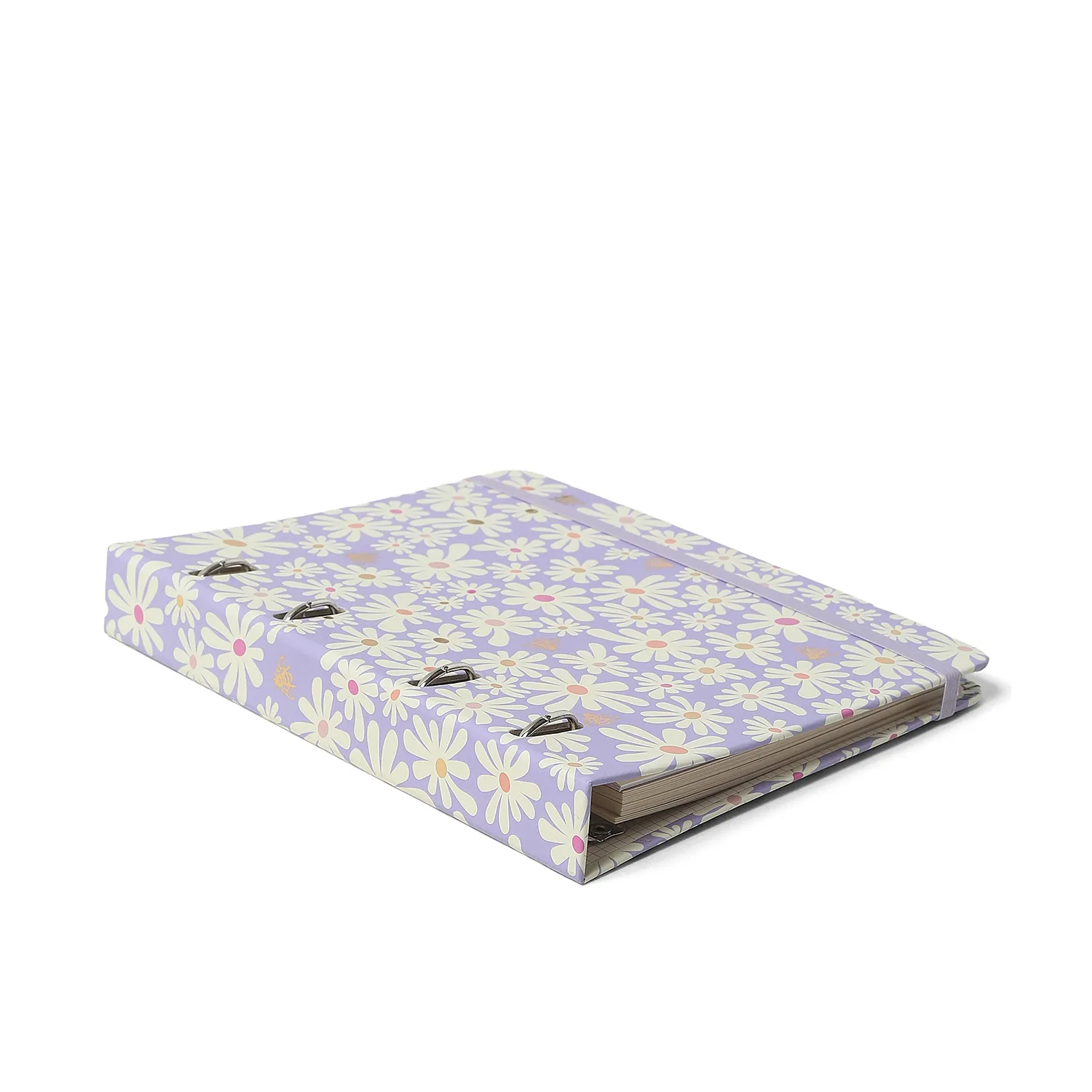 Caderno Criativo Argolado Office Duo Melissa Pautado & Pontado A5 Mini Bloomy