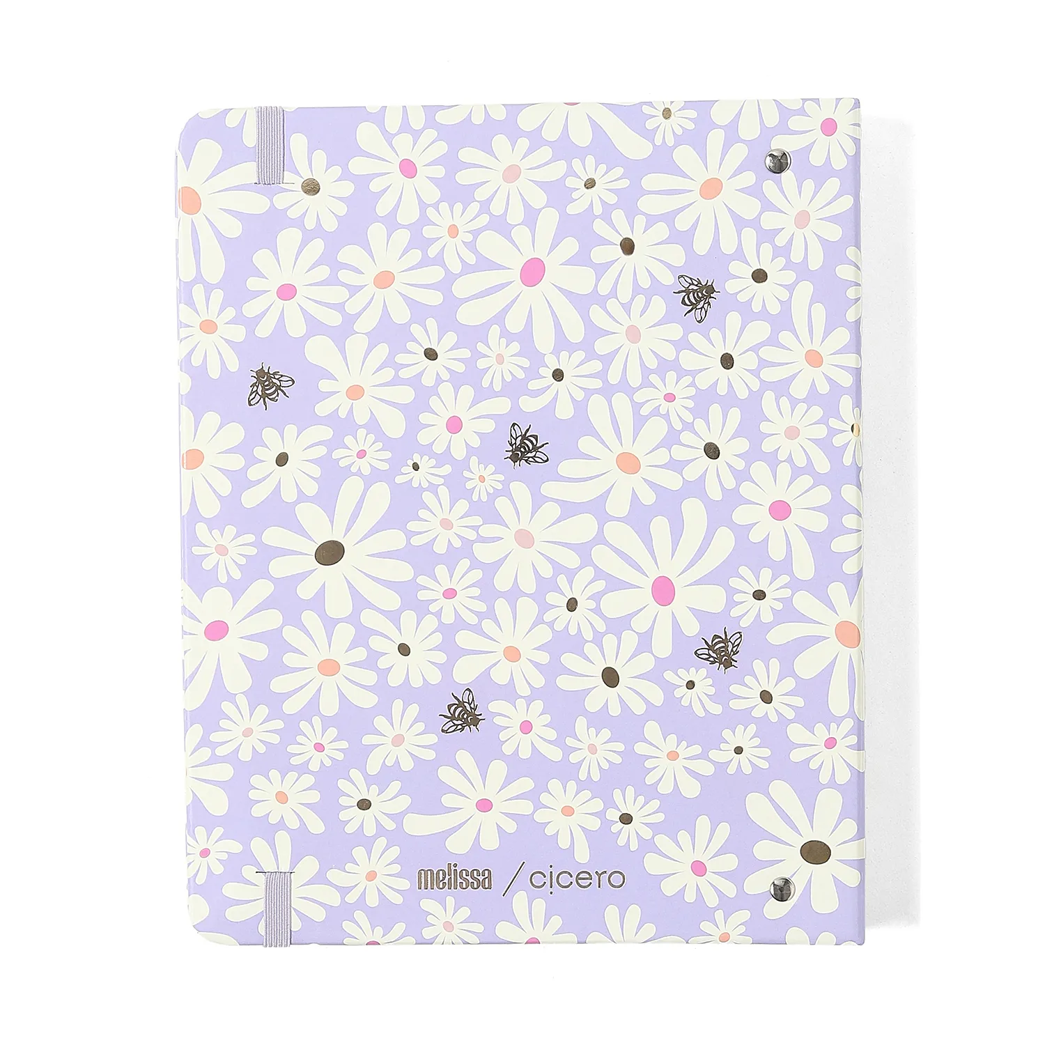 Caderno Criativo Argolado Office Duo Melissa Pautado & Pontado A5 Mini Bloomy