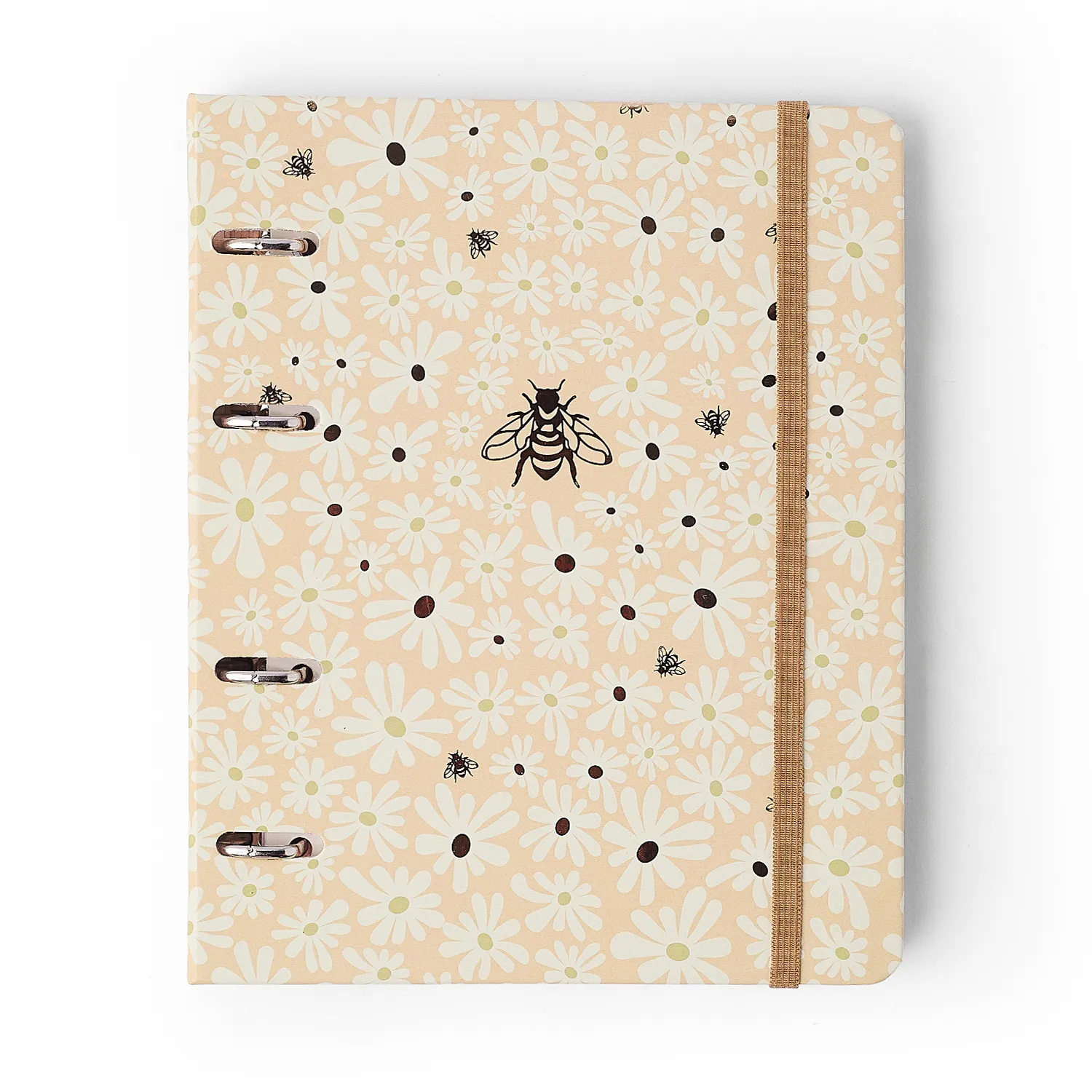 Caderno Criativo Argolado Office Duo Melissa Pautado & Pontado A5 Mini Bloomy Manteiga