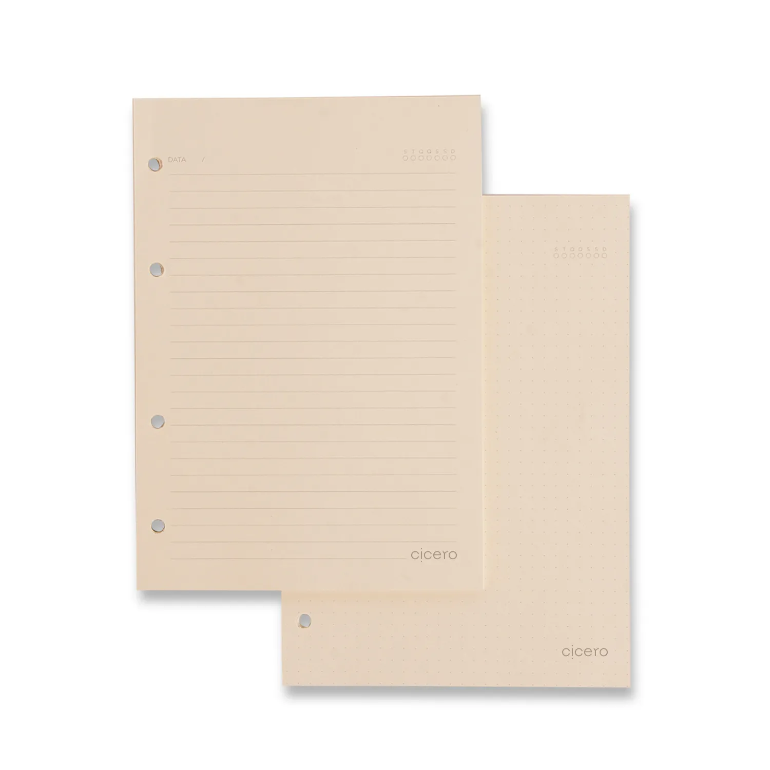 Caderno Criativo Argolado Office Duo Origens Pautado & Pontado A5 Terra