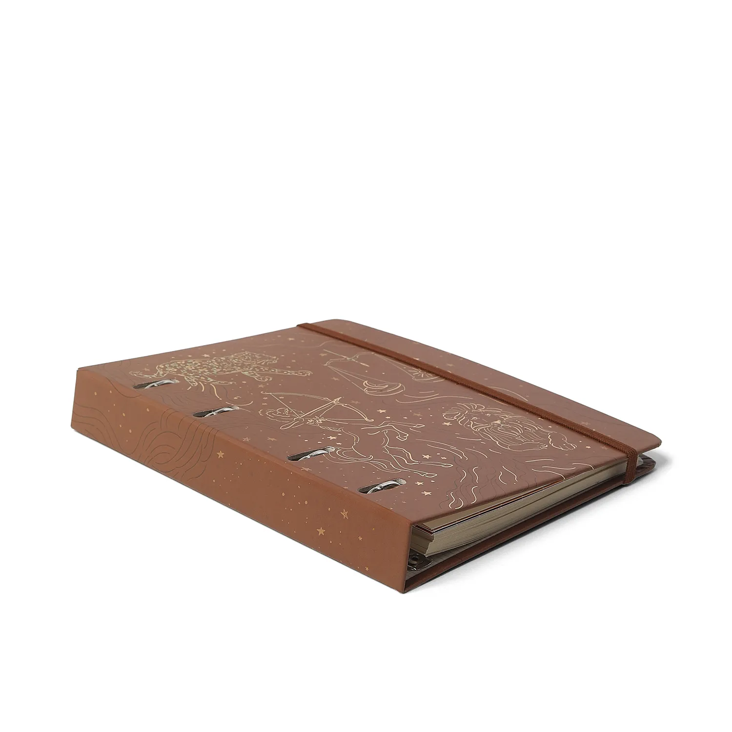 Caderno Criativo Argolado Office Duo Origens Pautado & Pontado A5 Terra