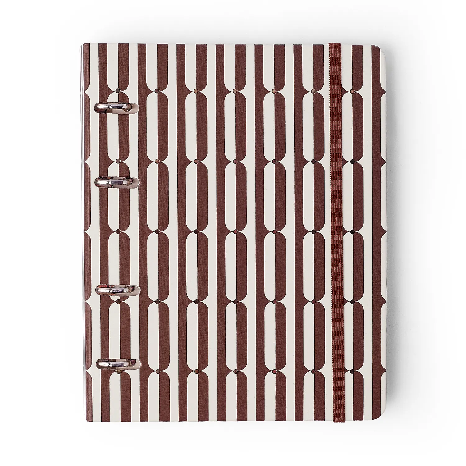 Caderno Criativo Argolado Office Duo Veredas Pautado & Pontado A5 Marrom
