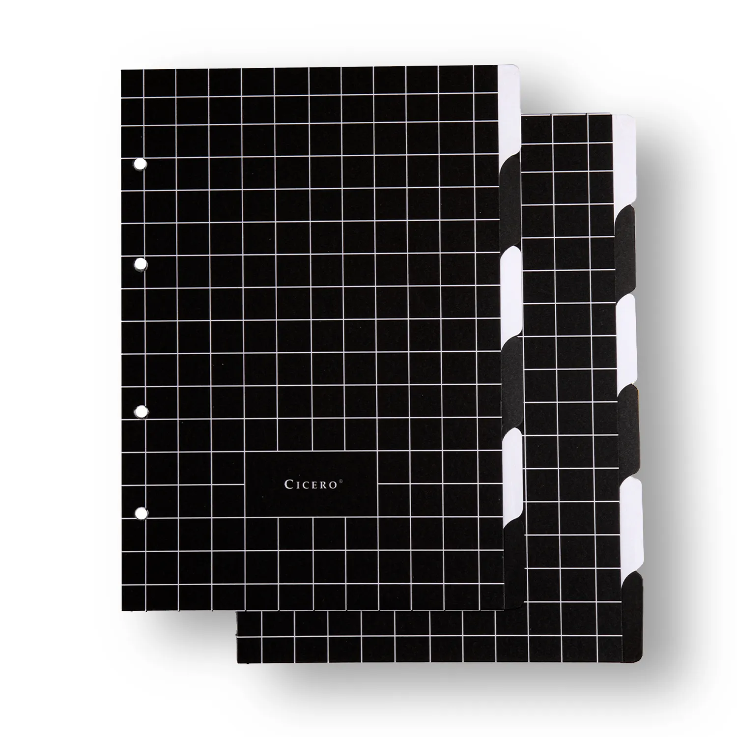 Caderno Criativo Argolado Organizador Clássica Pautado 17x24 Preto