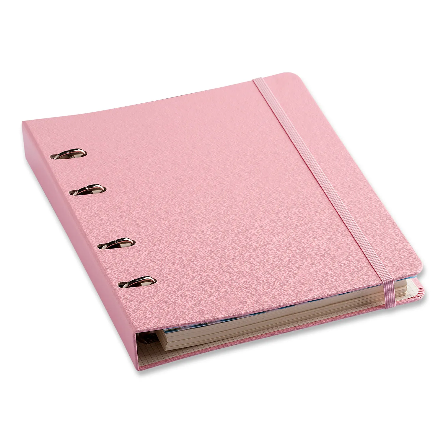 Caderno Criativo Argolado Pastel Pautado 17X24 Rosa