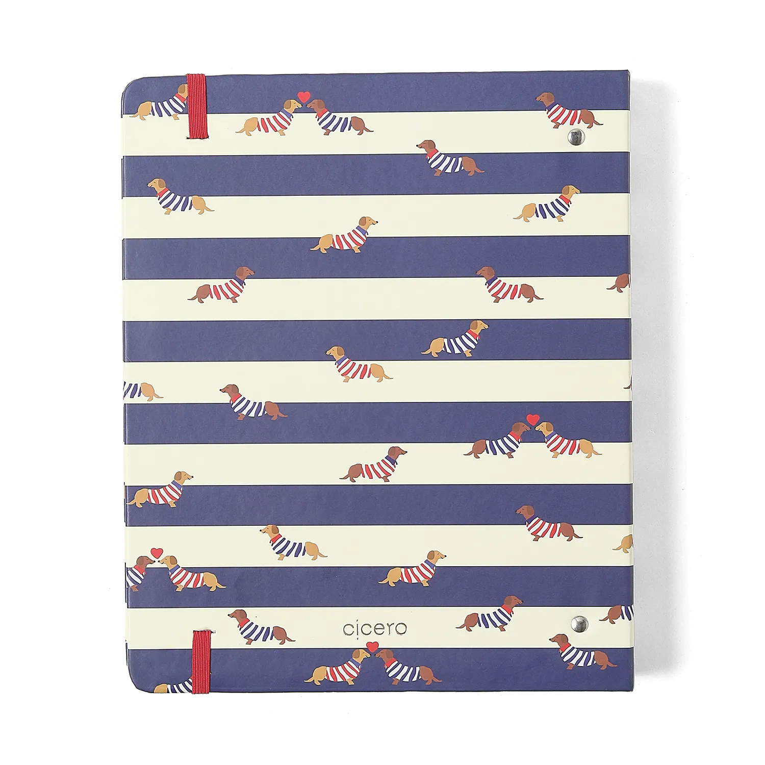 Caderno Criativo Argolado Praia Pautado 17x24 Cachorros