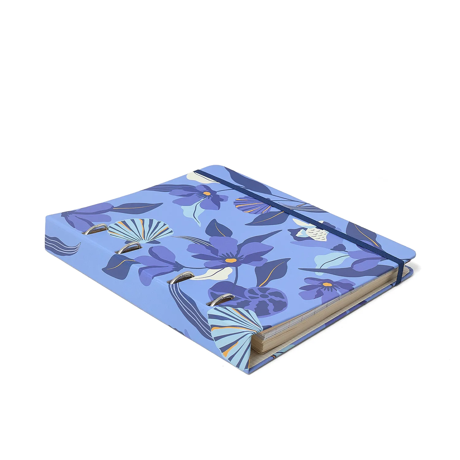 Caderno Criativo Argolado Trancoso Pautado 17X24 Azul