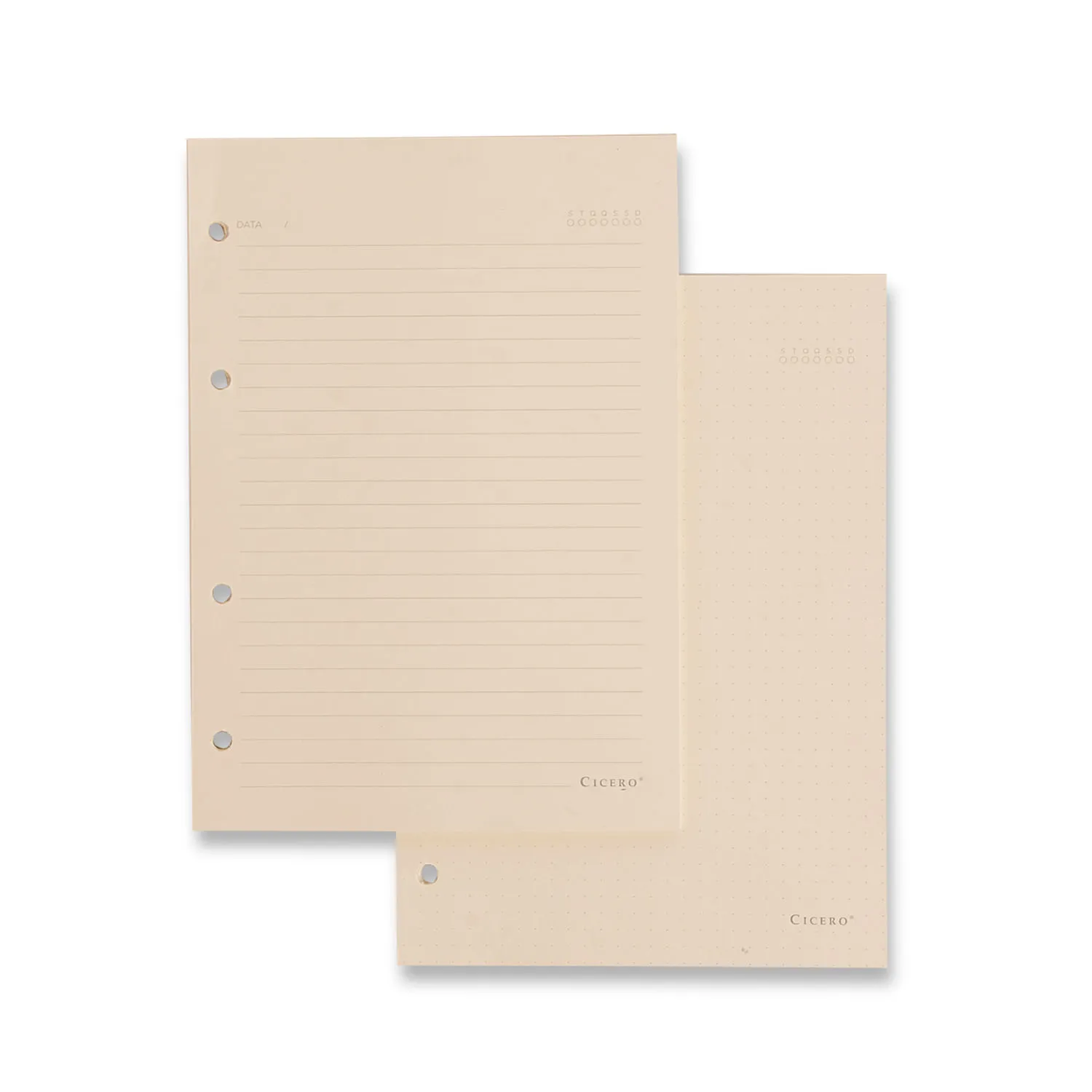 Caderno Criativo Office Duo Argolado Clássica Pautado & Pontado A5 Café