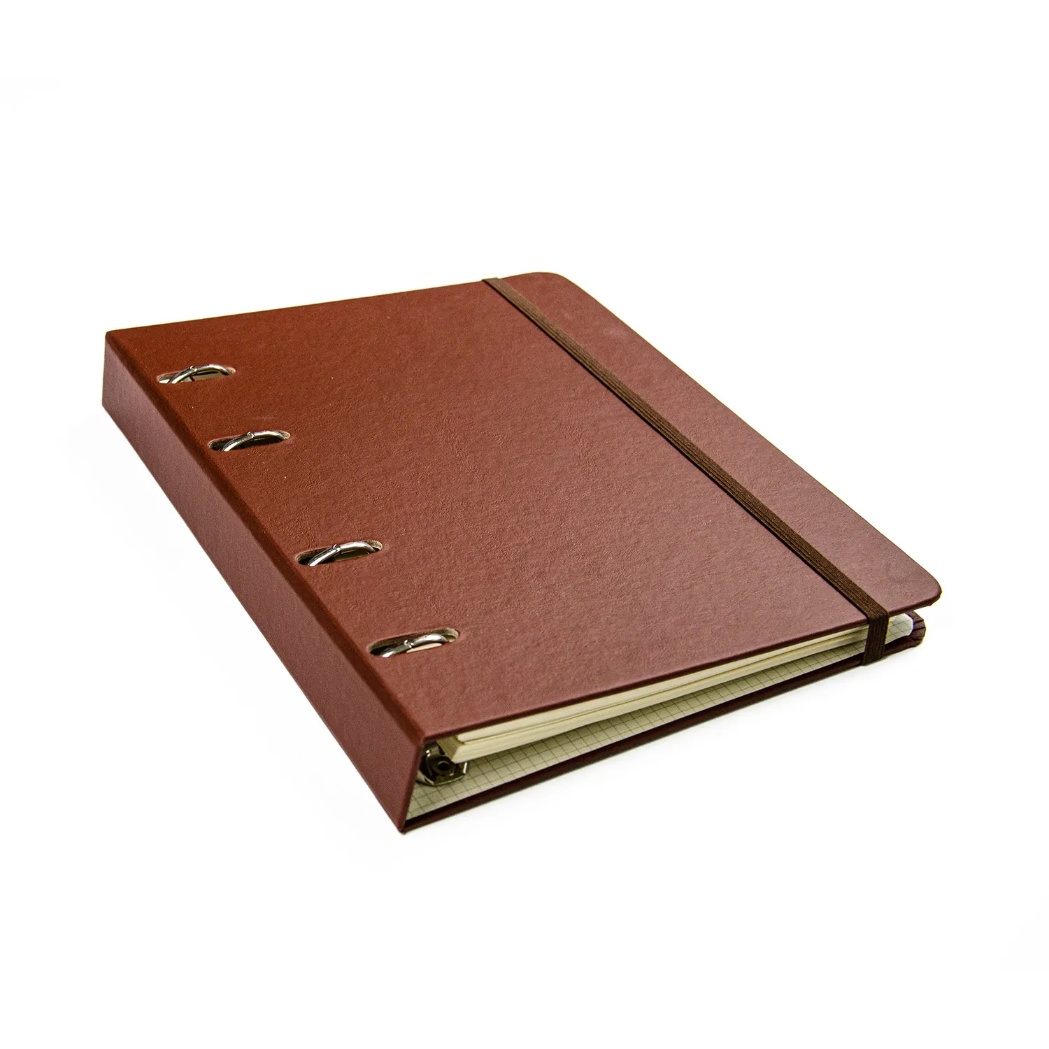 Caderno Criativo Office Duo Argolado Clássica Pautado & Pontado A5 Café