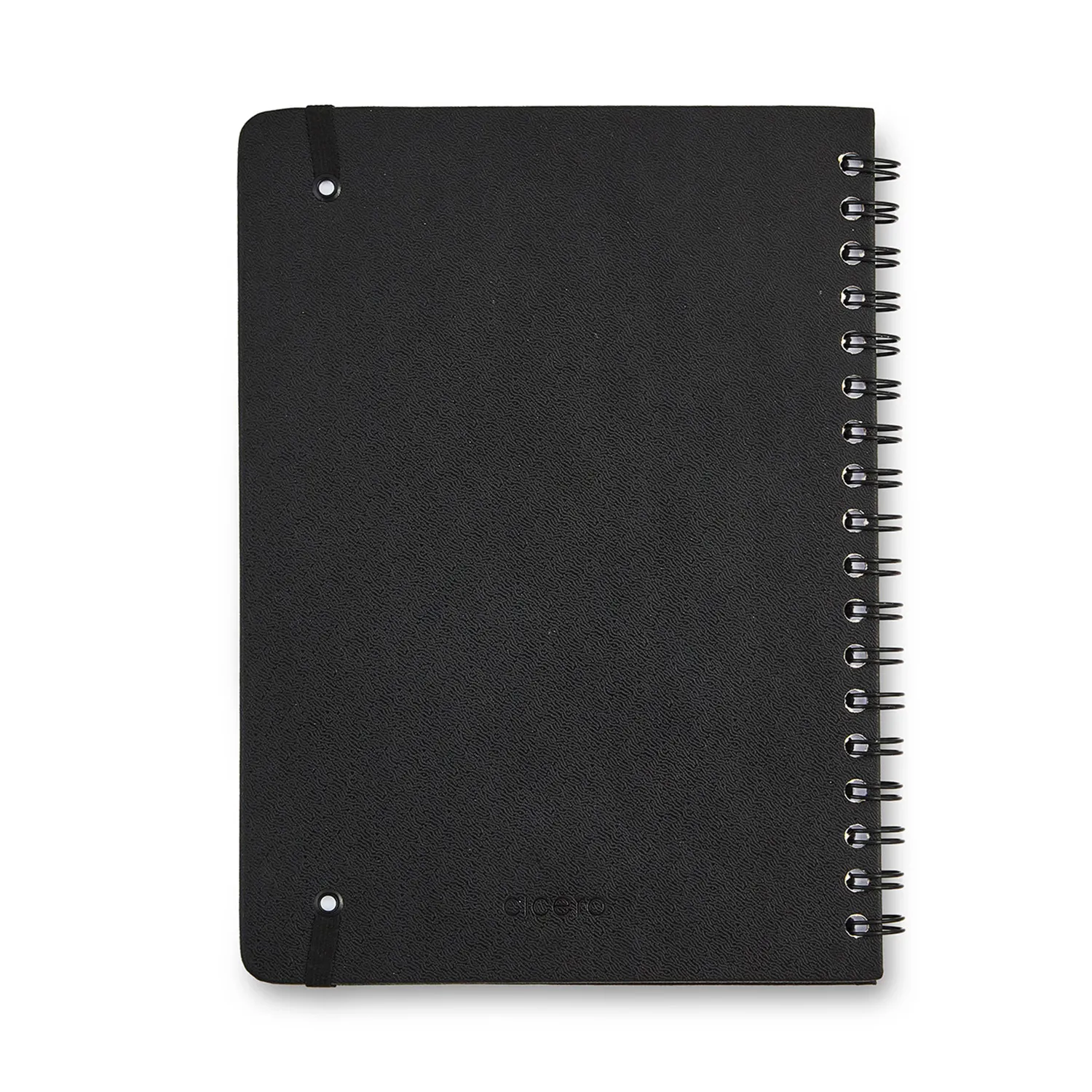 Caderno Espiral Colegial Clássica Pautado Preta 1 Matéria 80 fls