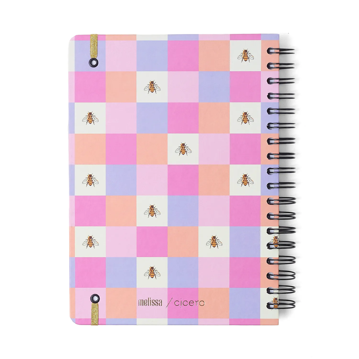 Caderno Espiral Colegial Melissa Pautado Casinha das Abelhas 10 Matérias 160 fls