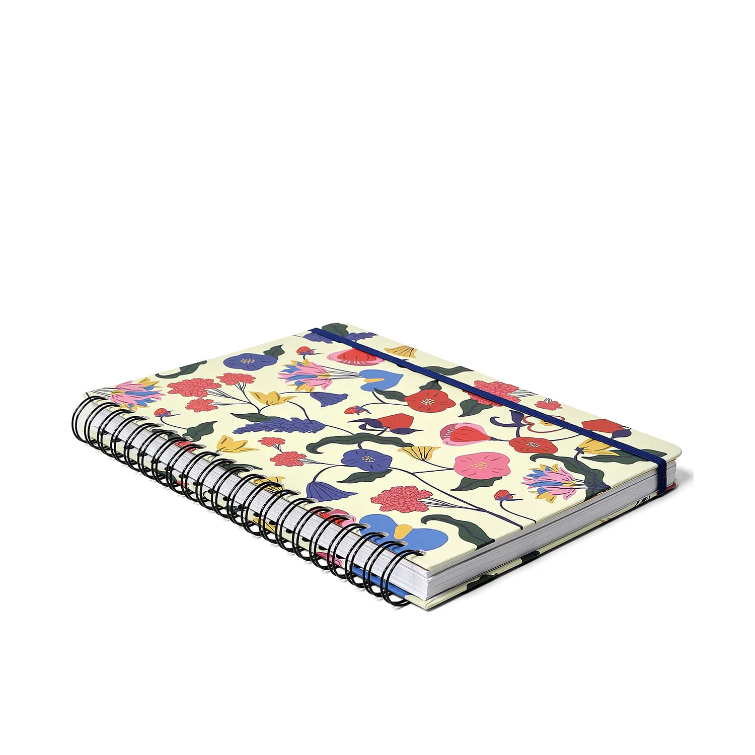 Caderno Espiral Doce Florada Pautado 20x27,5 Off White 10 Matérias 160 fls